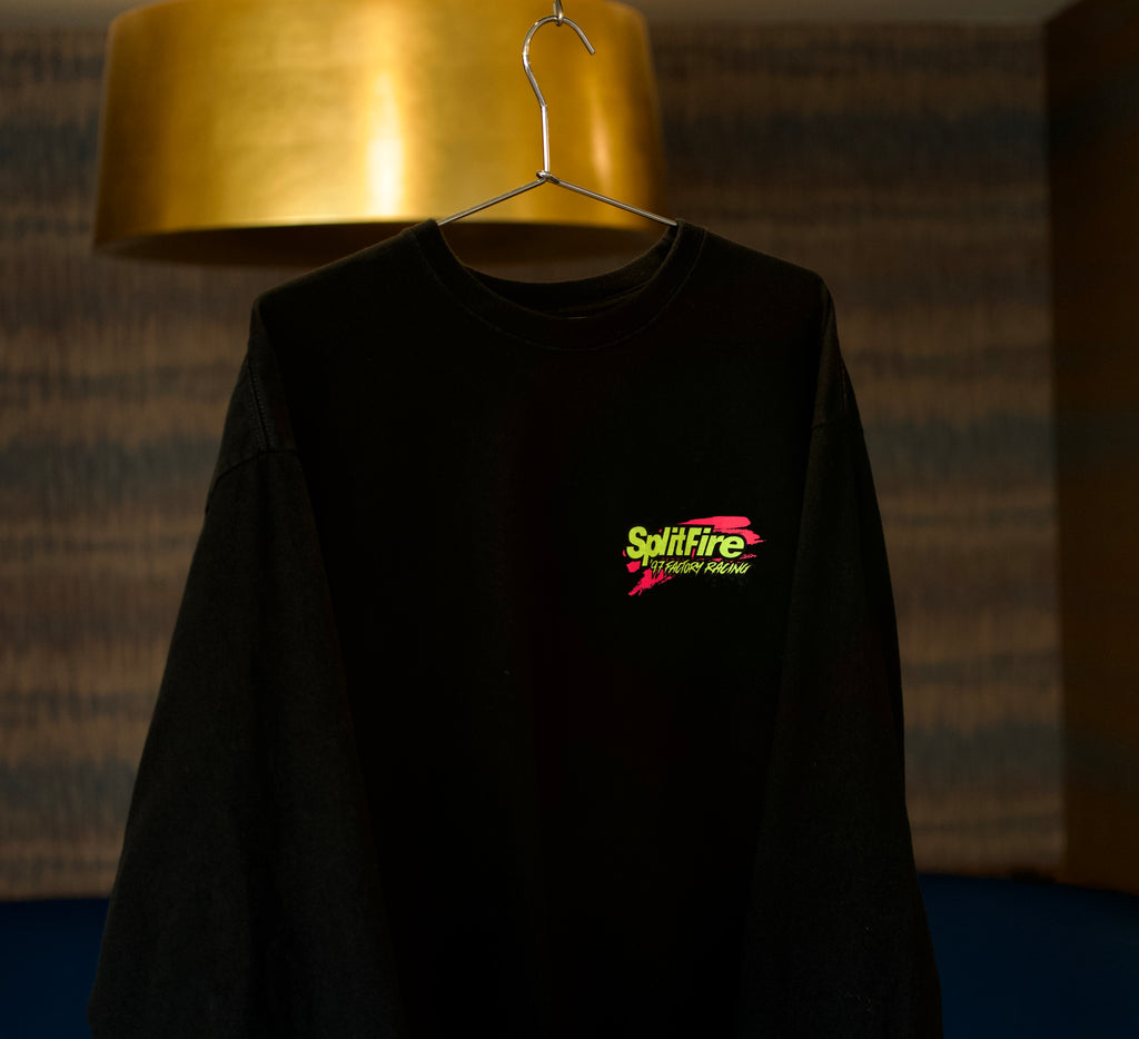 Split Fire Spark Plugs vintage long sleeve shirt.
