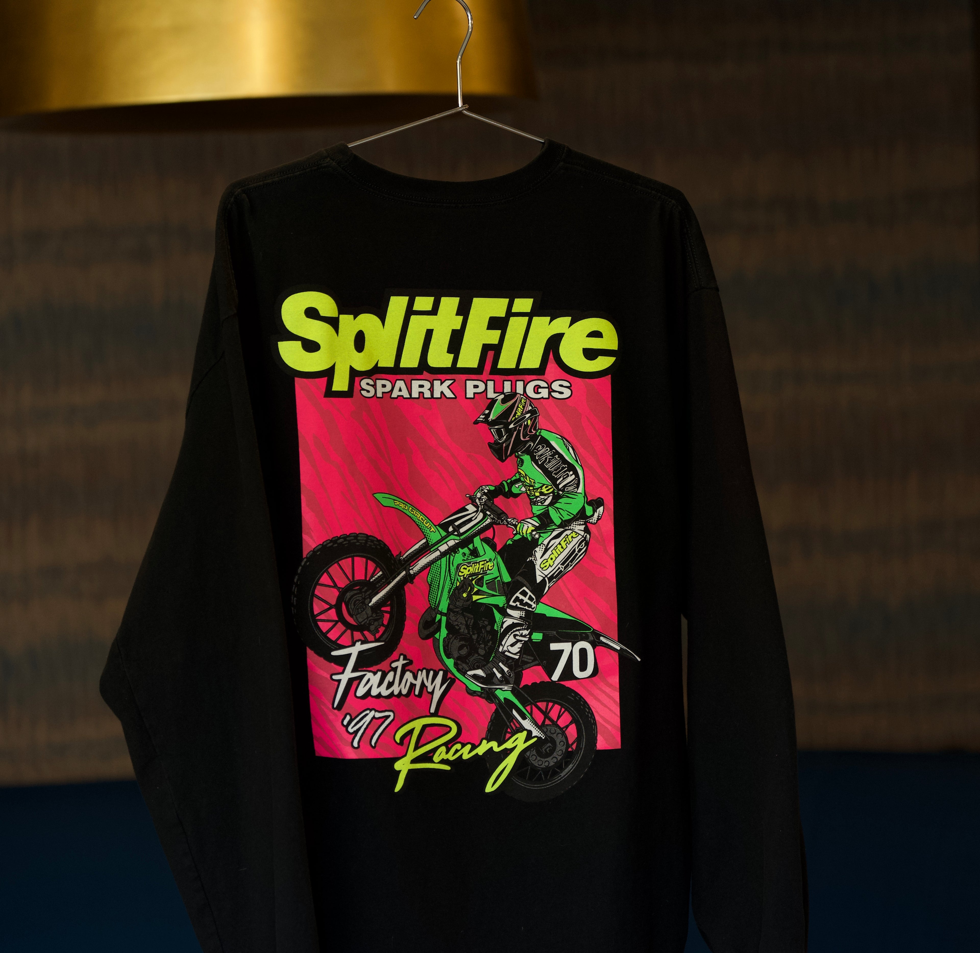 Vintage style Ricky Carmichael supercross t shirt in black color.