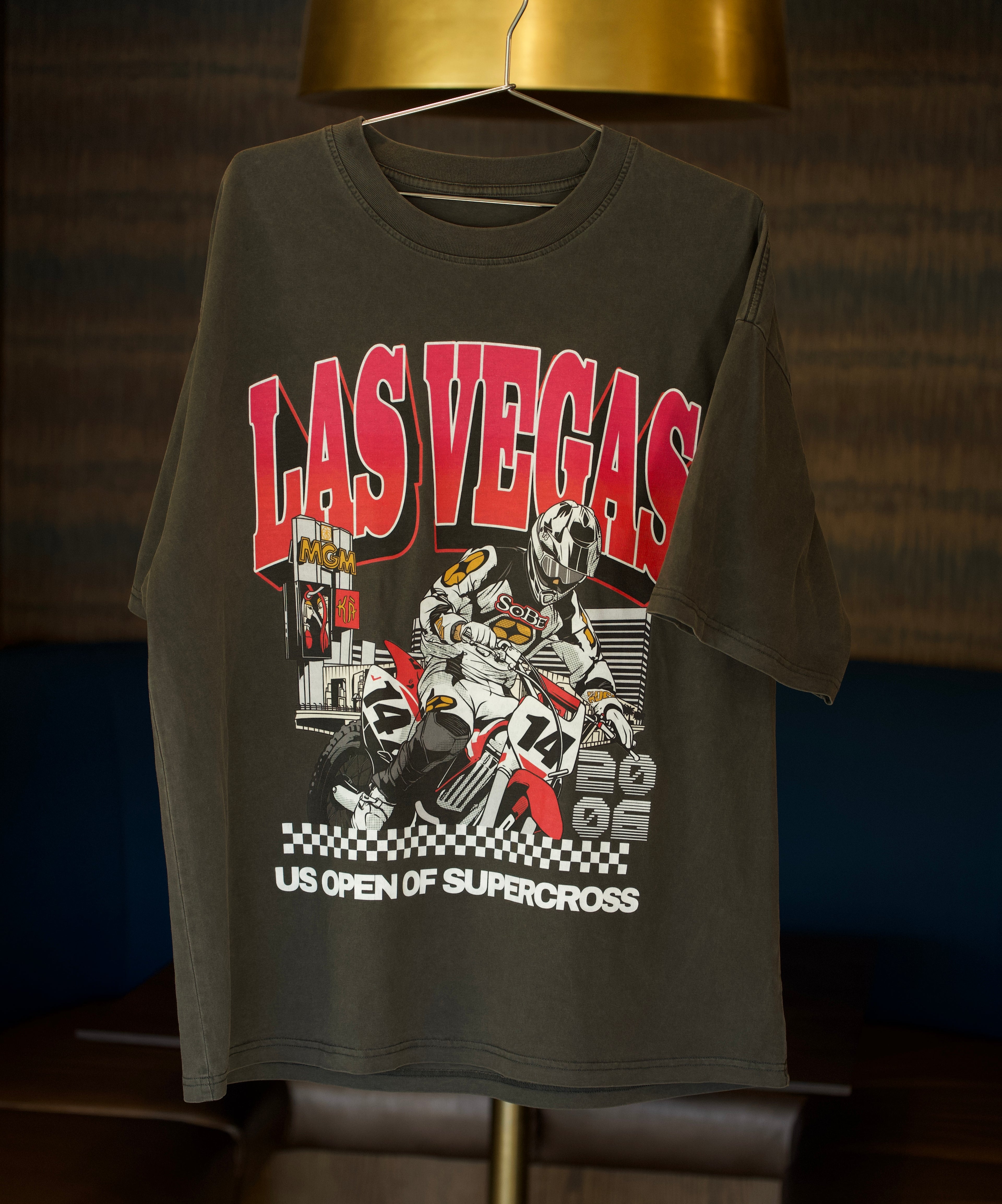 Vintage style Las Vegas US Open of Supercross shirt.