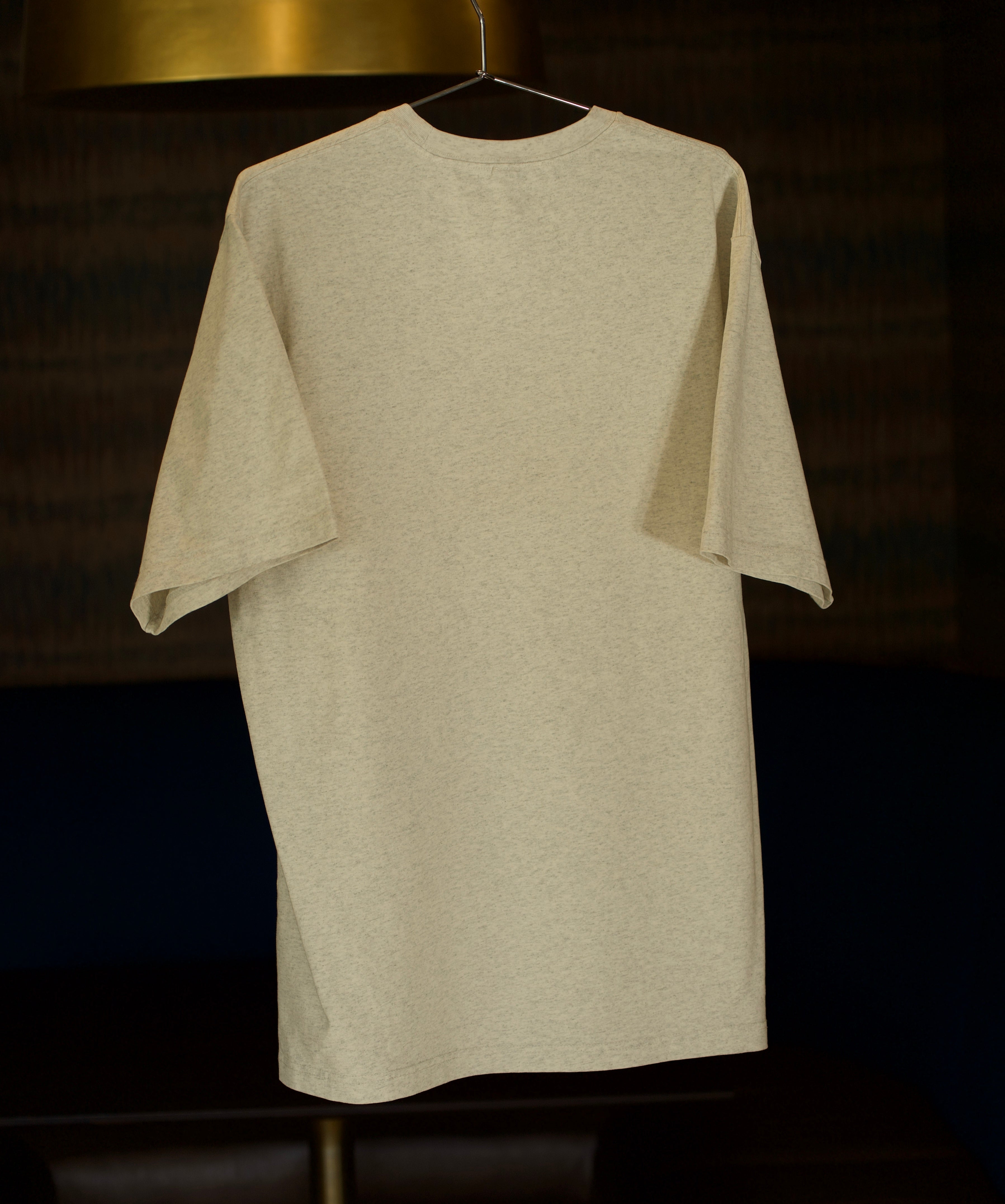 Vintage style shirt blank in gray color.