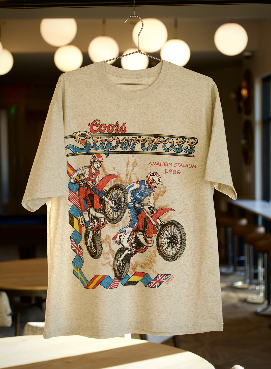 Vintage Jeff Stanton and David Bailey Supercross racing shirt.