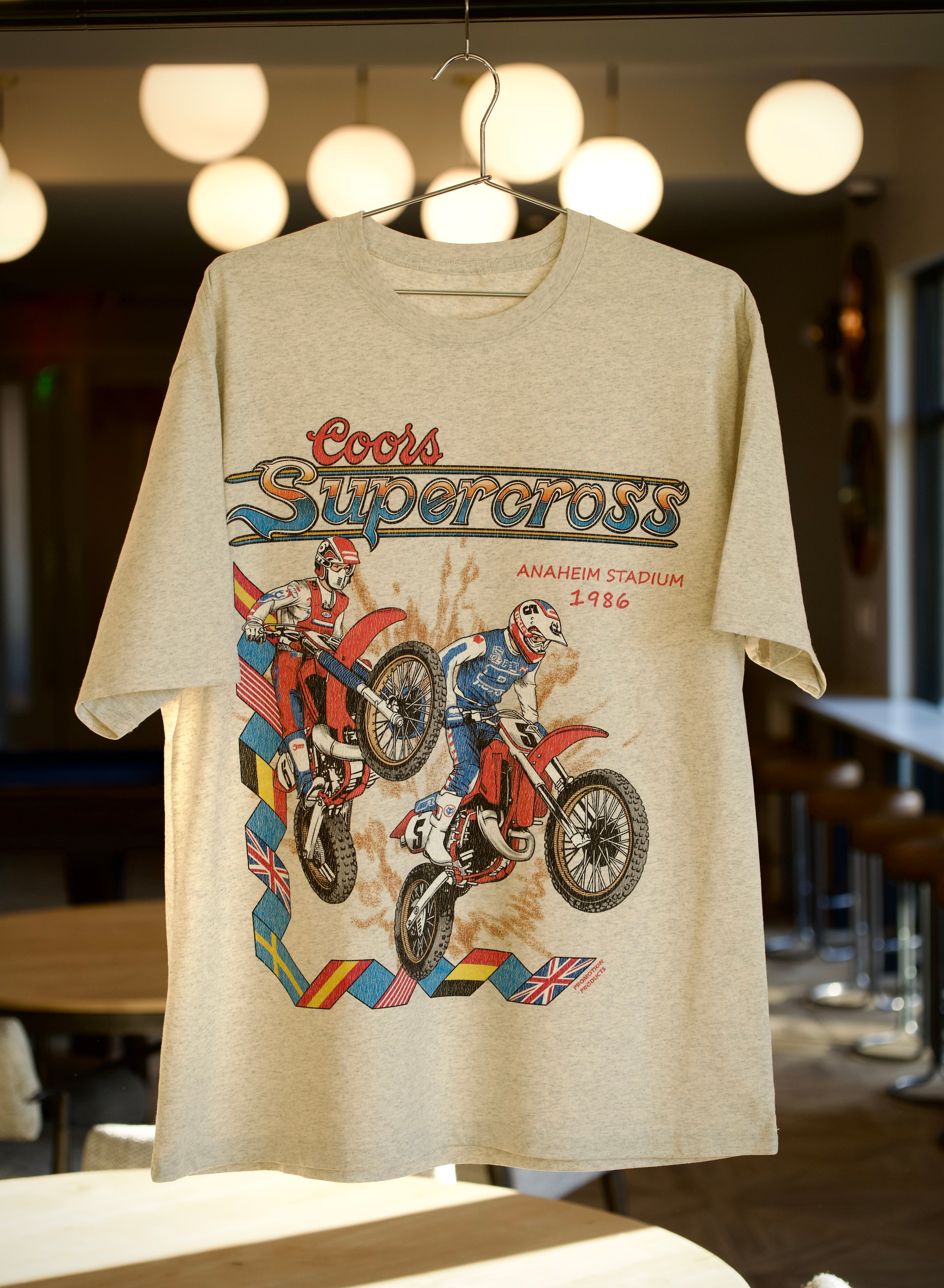 Vintage Jeff Stanton and David Bailey Supercross racing shirt.