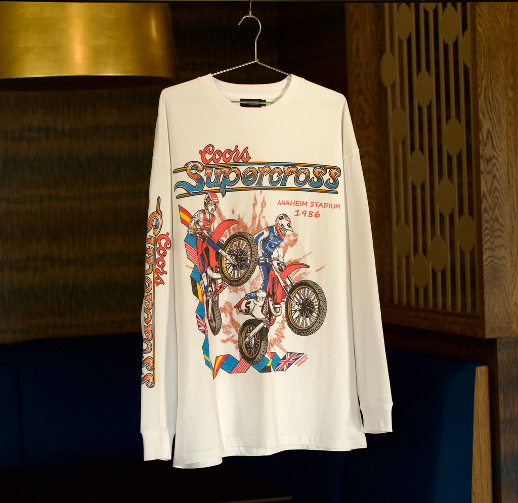 Coors Anaheim Supercross shirt featuring David Bailey and Ricky Johnson