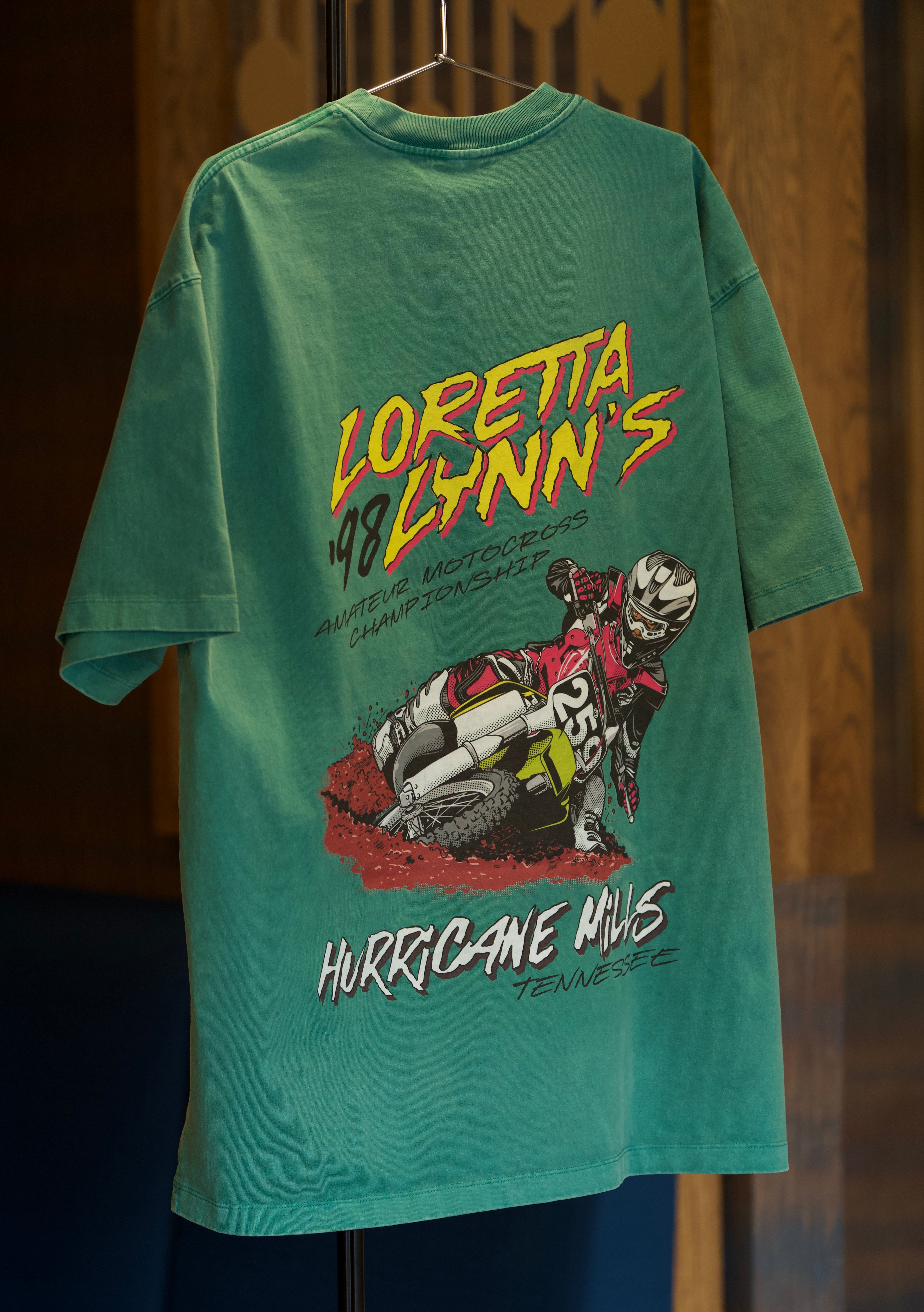 James Stewart vintage style motocross racing shirt