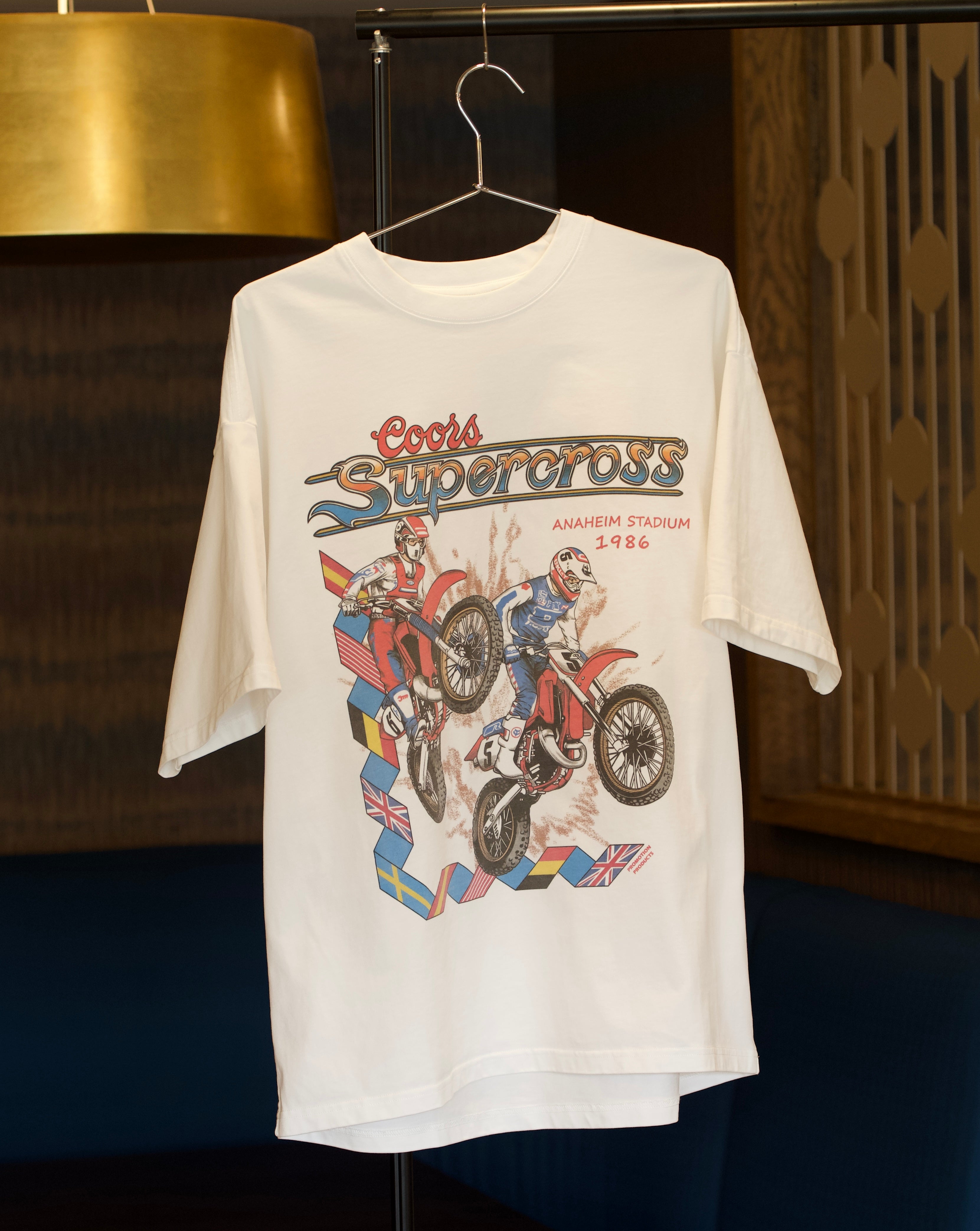 Coors Supercross shirt featuring David Bailey and Rick Johnson