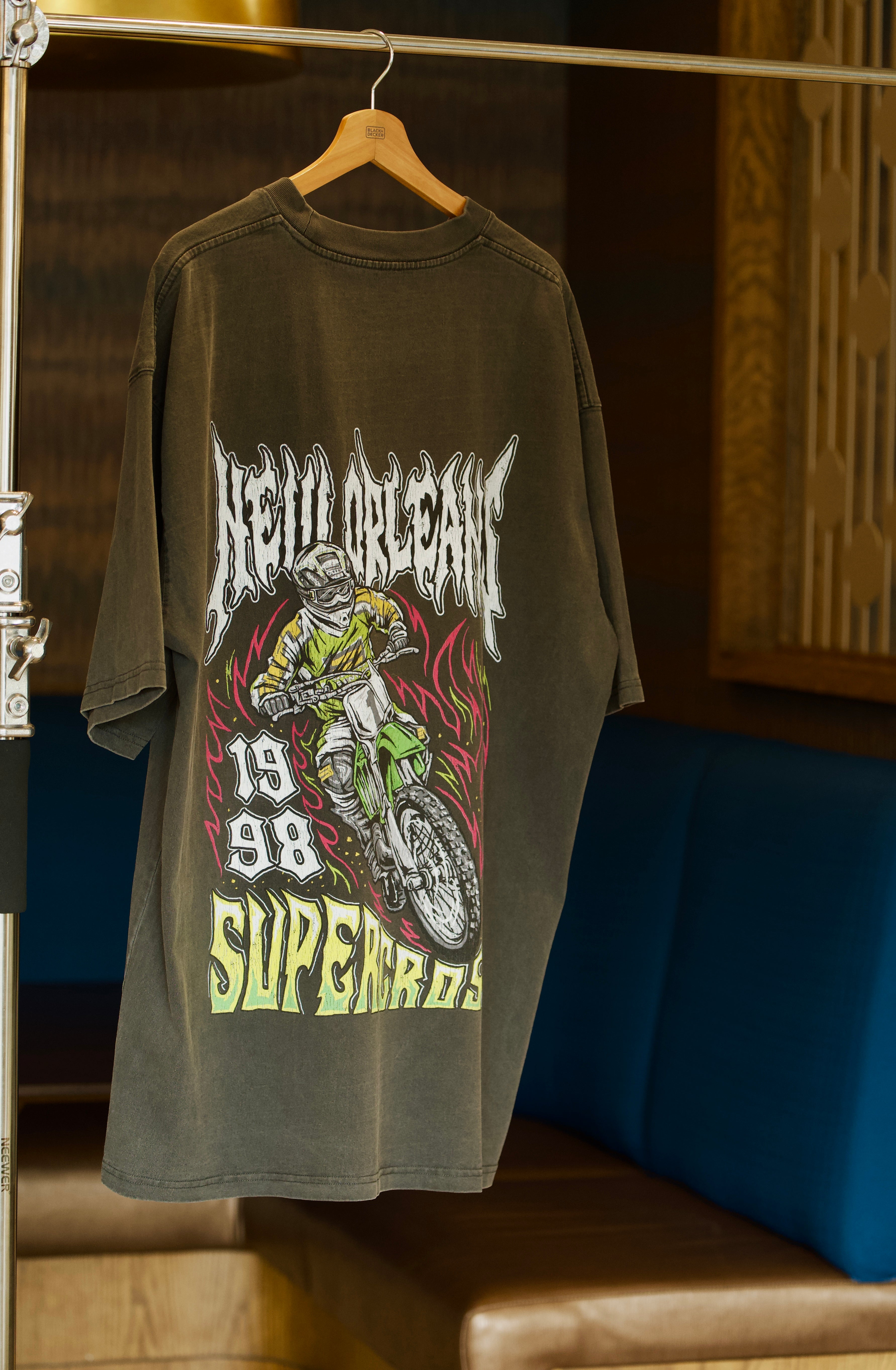 90s vintage style 2 stroke Kawasaki motocross shirt