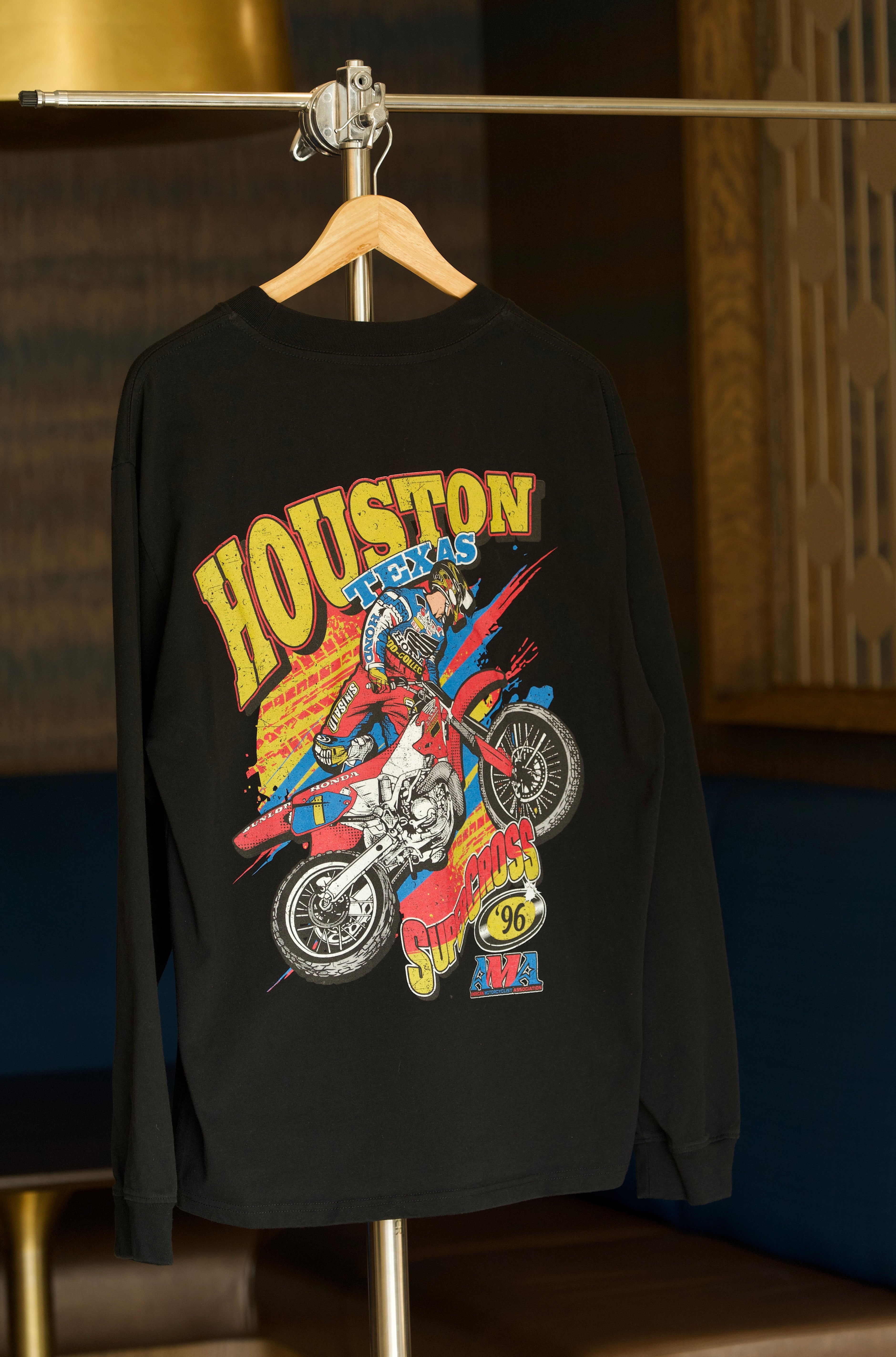 96 Houston Supercross Long Sleeve Shirt - 240 GSM, Regular Fit
