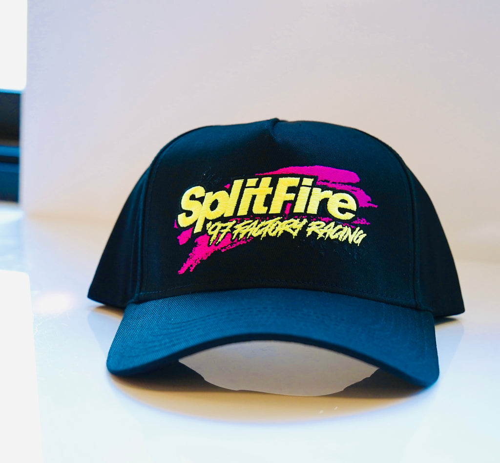 '97 Splitfire Factory Racing A-Frame Hat - Black