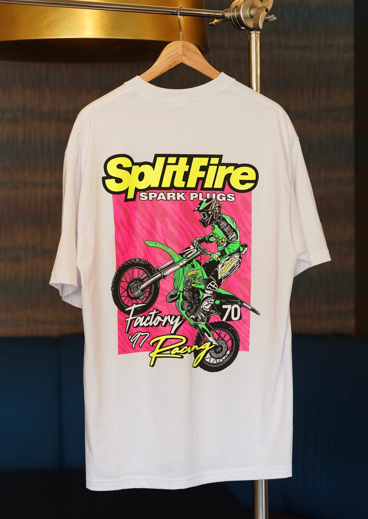 Vintage motocross racing shirt from 1997 featuring Ricky Carmichael