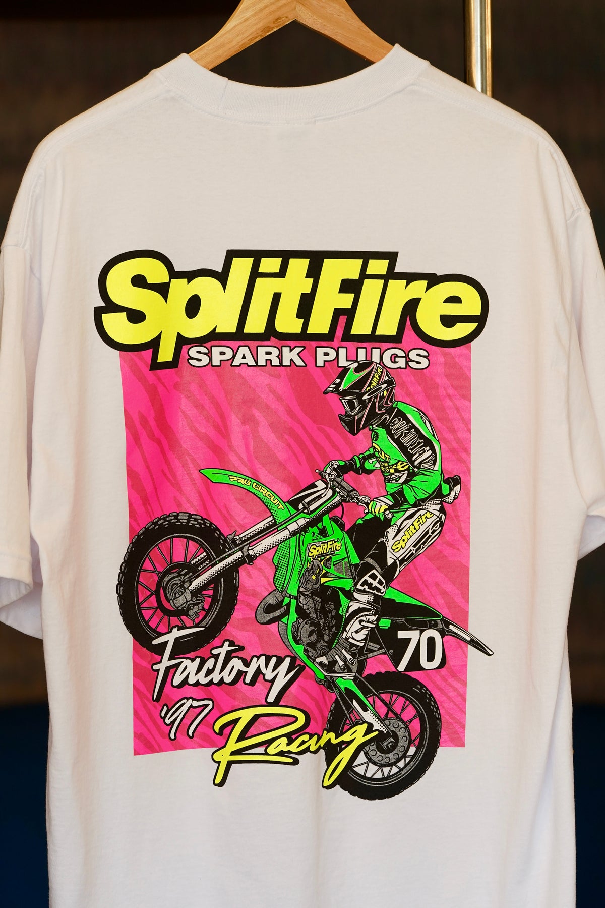 Vintage Kawasaki supercross racing shirt feature Ricky Carmichael
