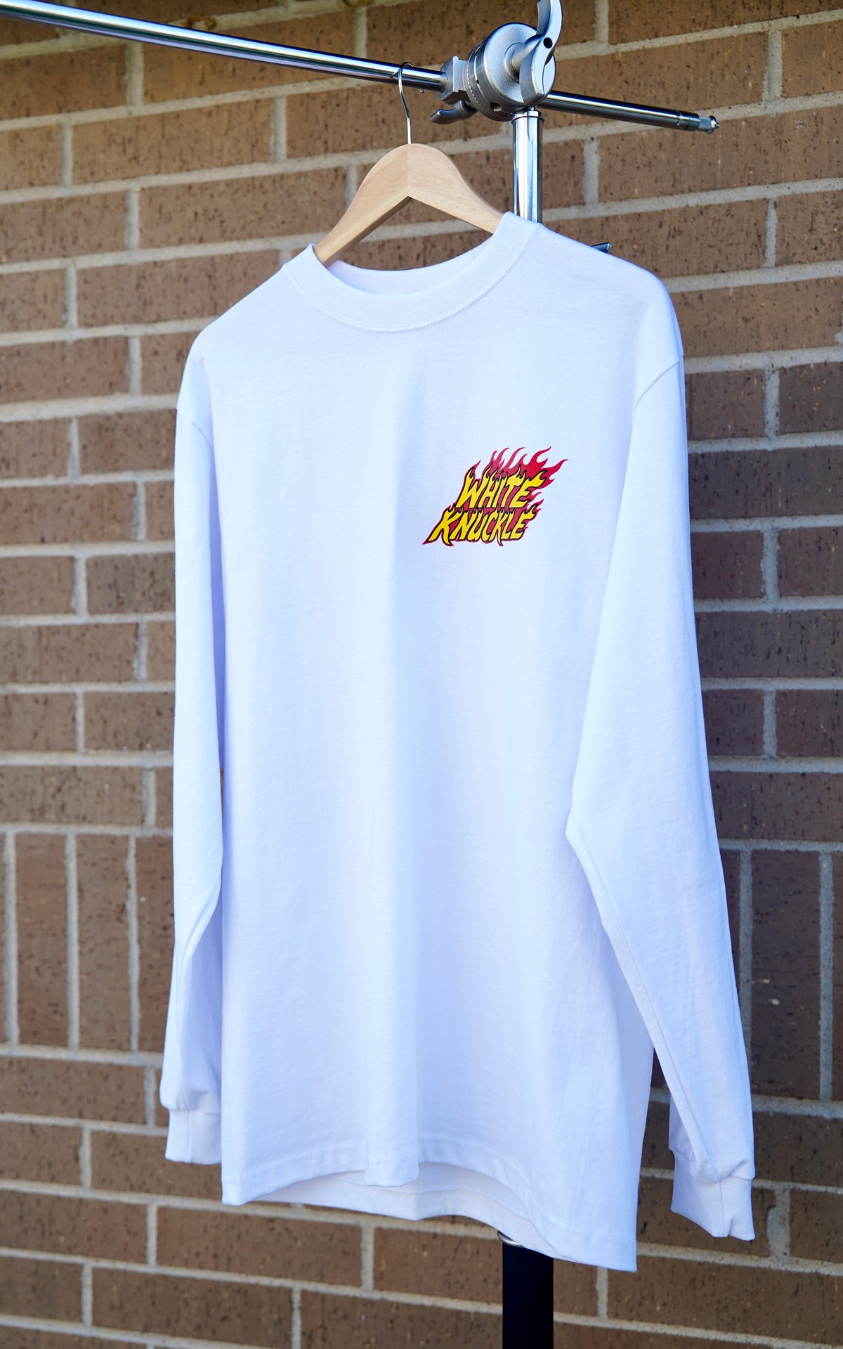 Vintage style long sleeve motocross shirt.