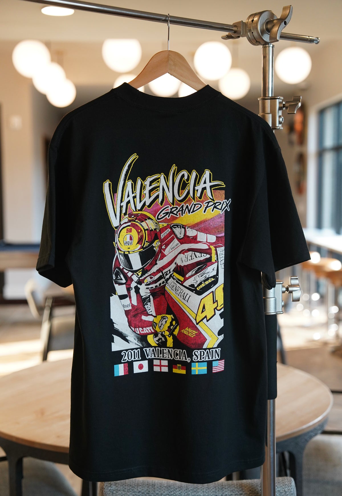Vintage Moto Grand Prix racing shirt in black color