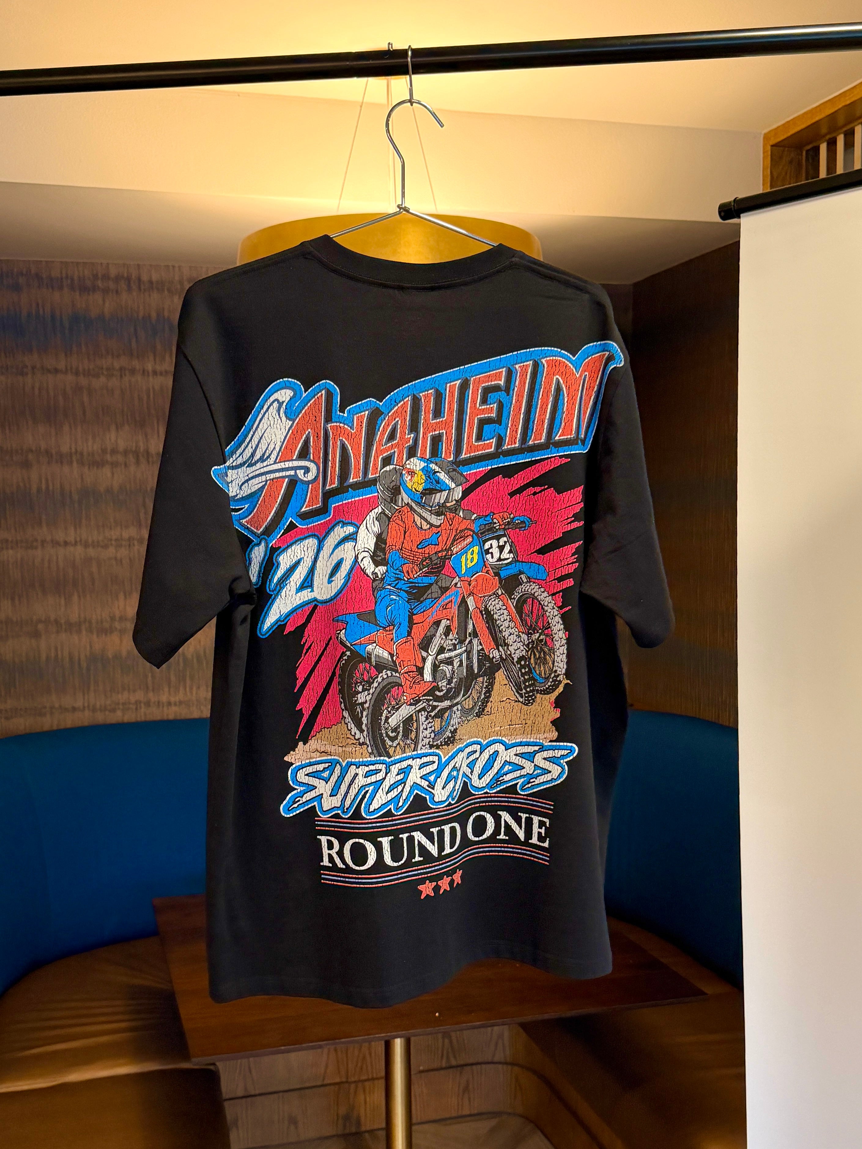 26 Anaheim Supercross Shirt- 220 GSM, Regular Fit, Jumbo Print