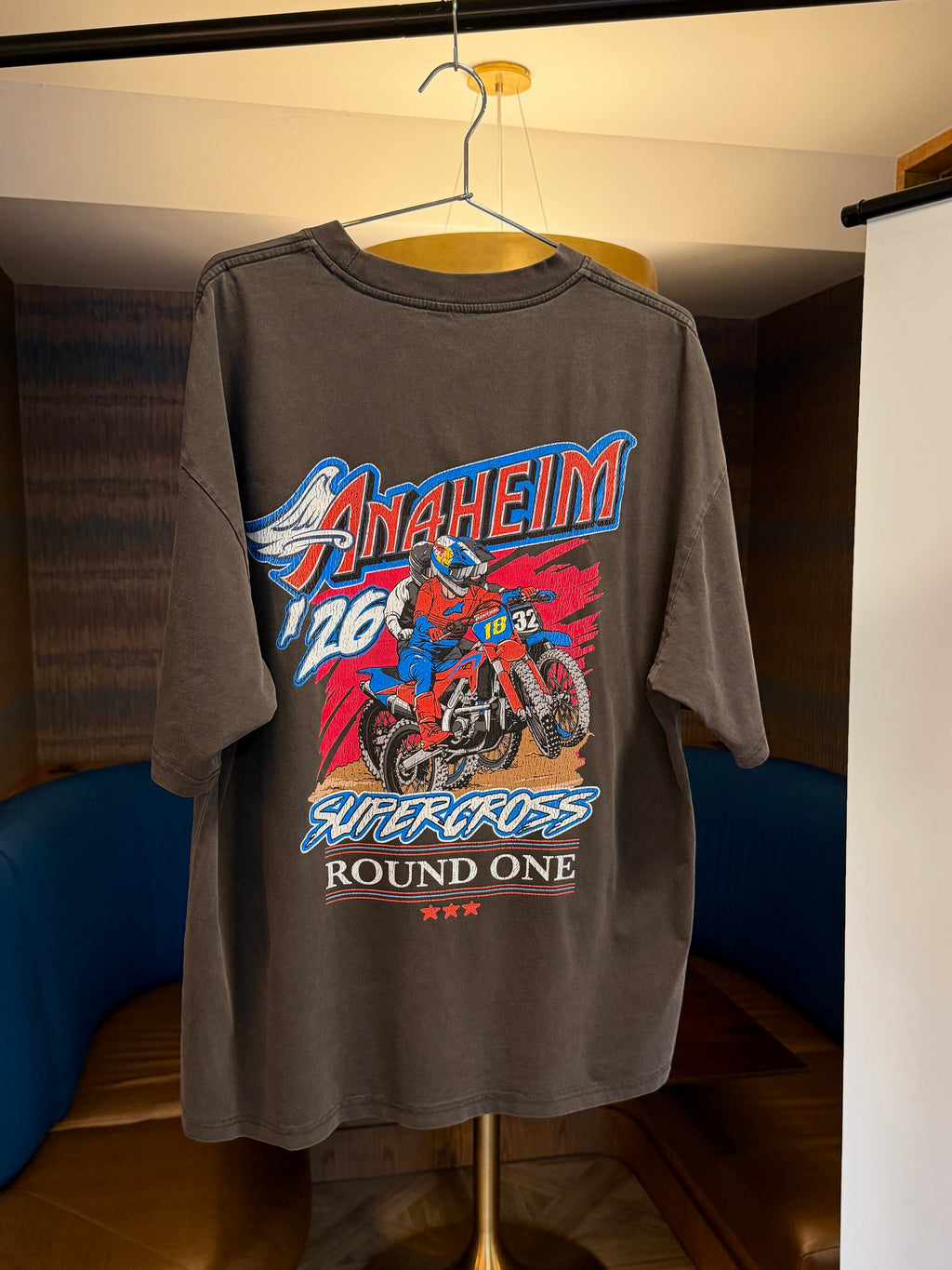 Jett Lawrence supercross shirt in black color.