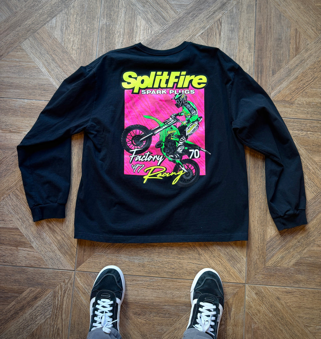 1997 ricky carmichael kawasaki racing long sleeve shirt