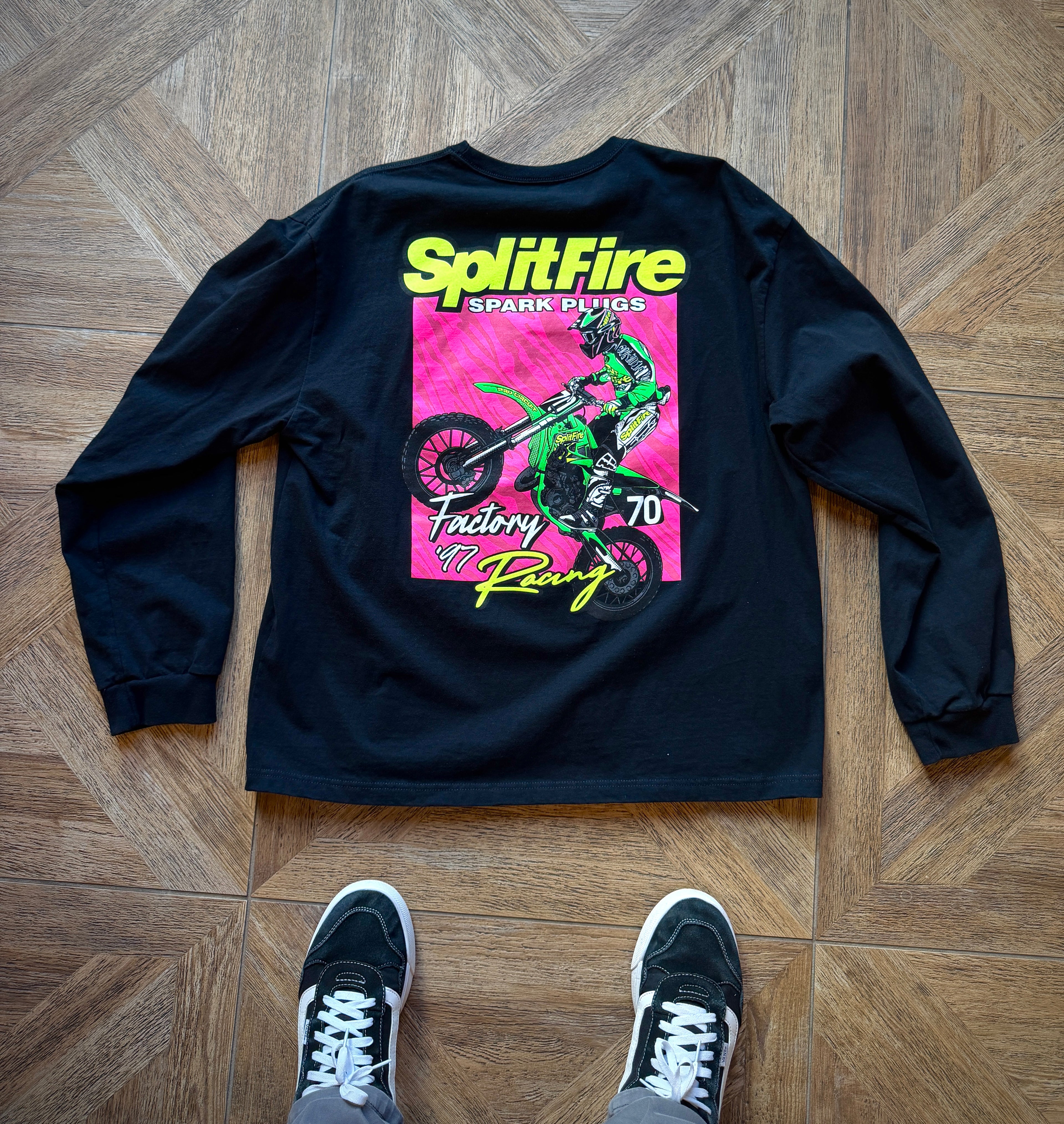 1997 ricky carmichael kawasaki racing long sleeve shirt