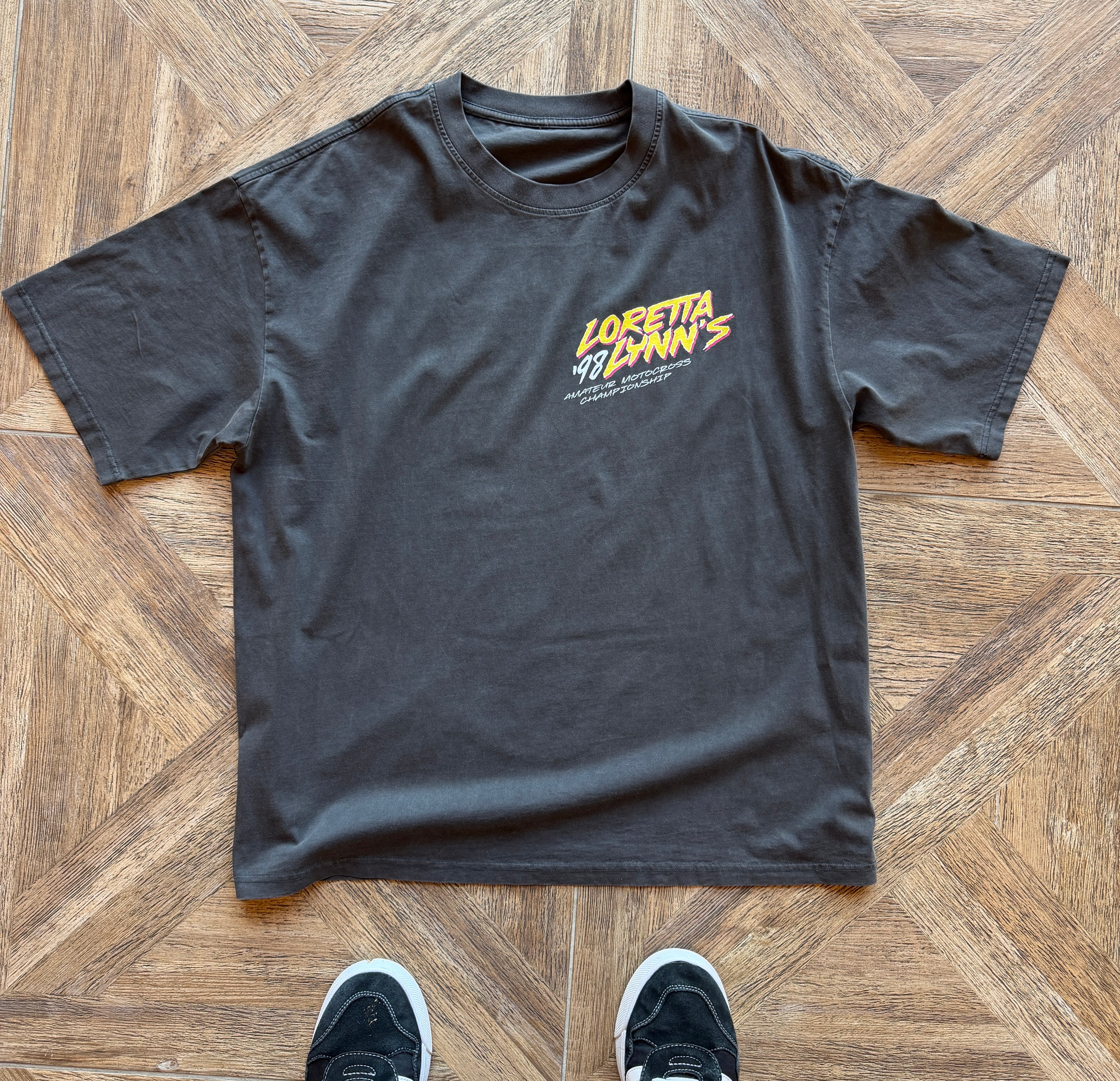 Loretta Lynn's vintage motocross shirt.