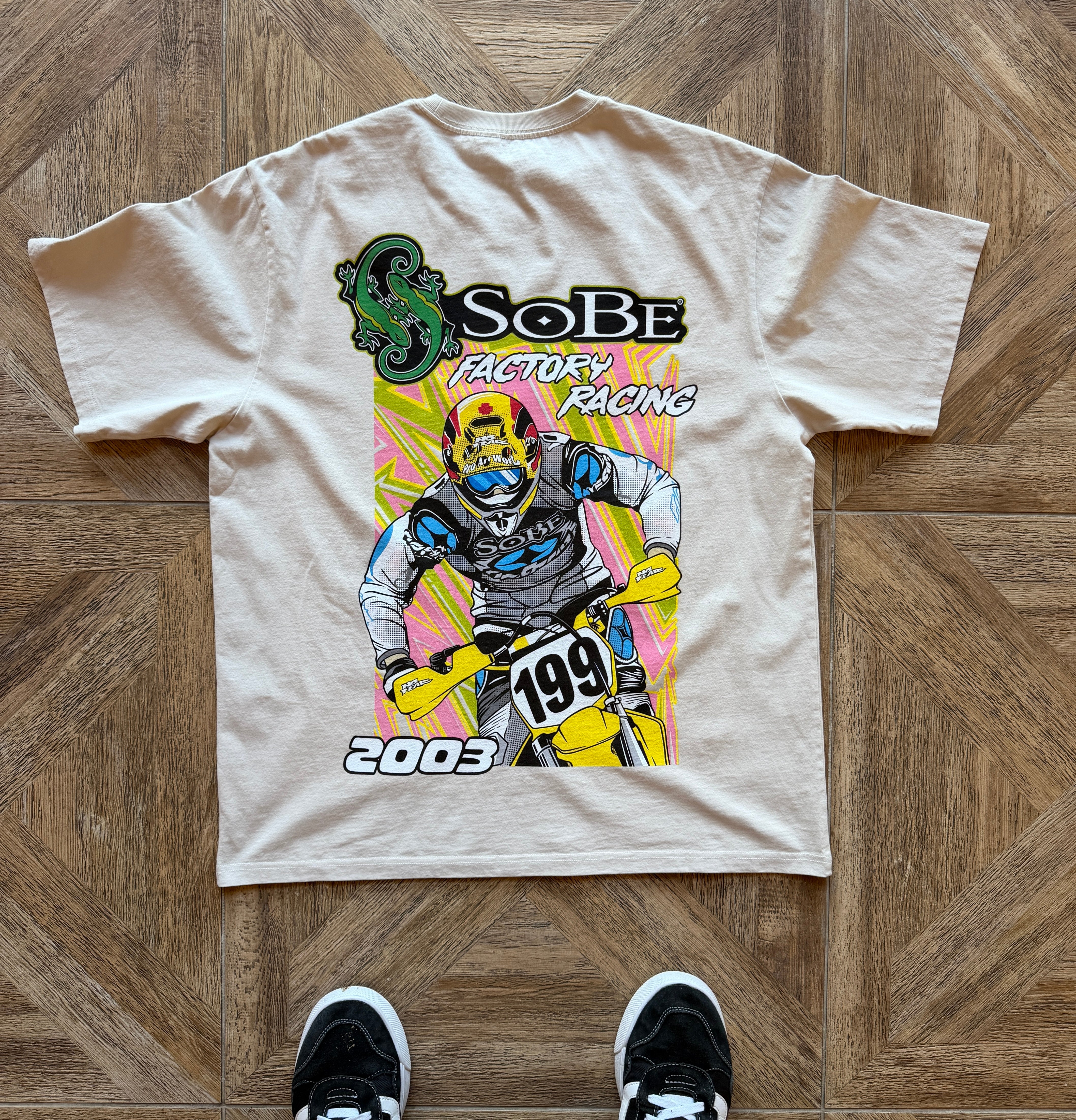 03 SOBE Factory Racing Shirt - 240 GSM, Loose-Fit – White Knuckle