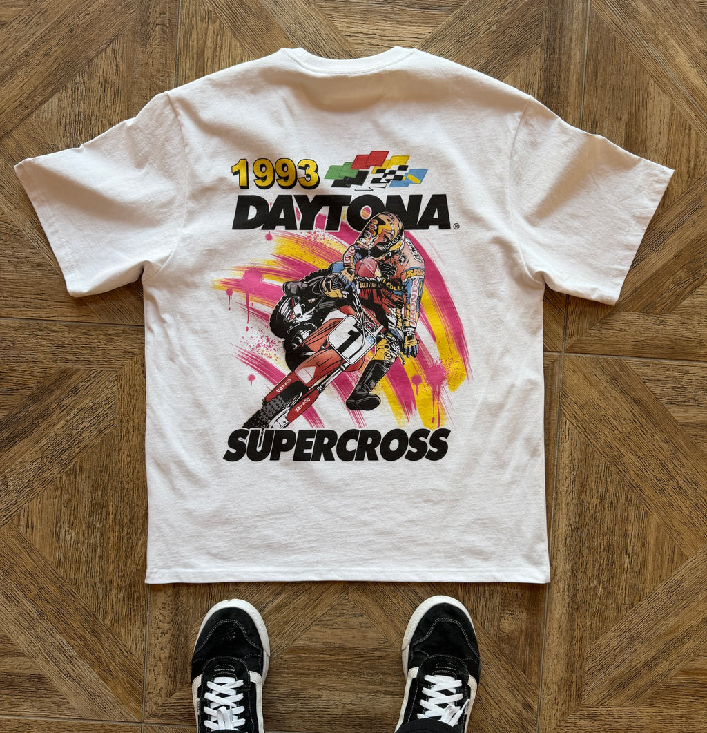 Vintage 1993 Daytona Supercross shirt.