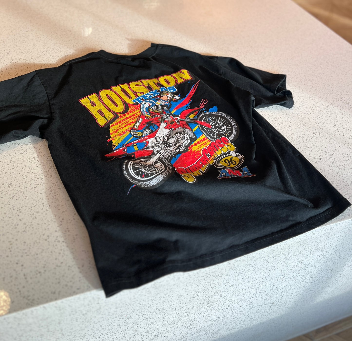 '96 Houston Supercross Shirt - 195 GSM, Loose-Fit