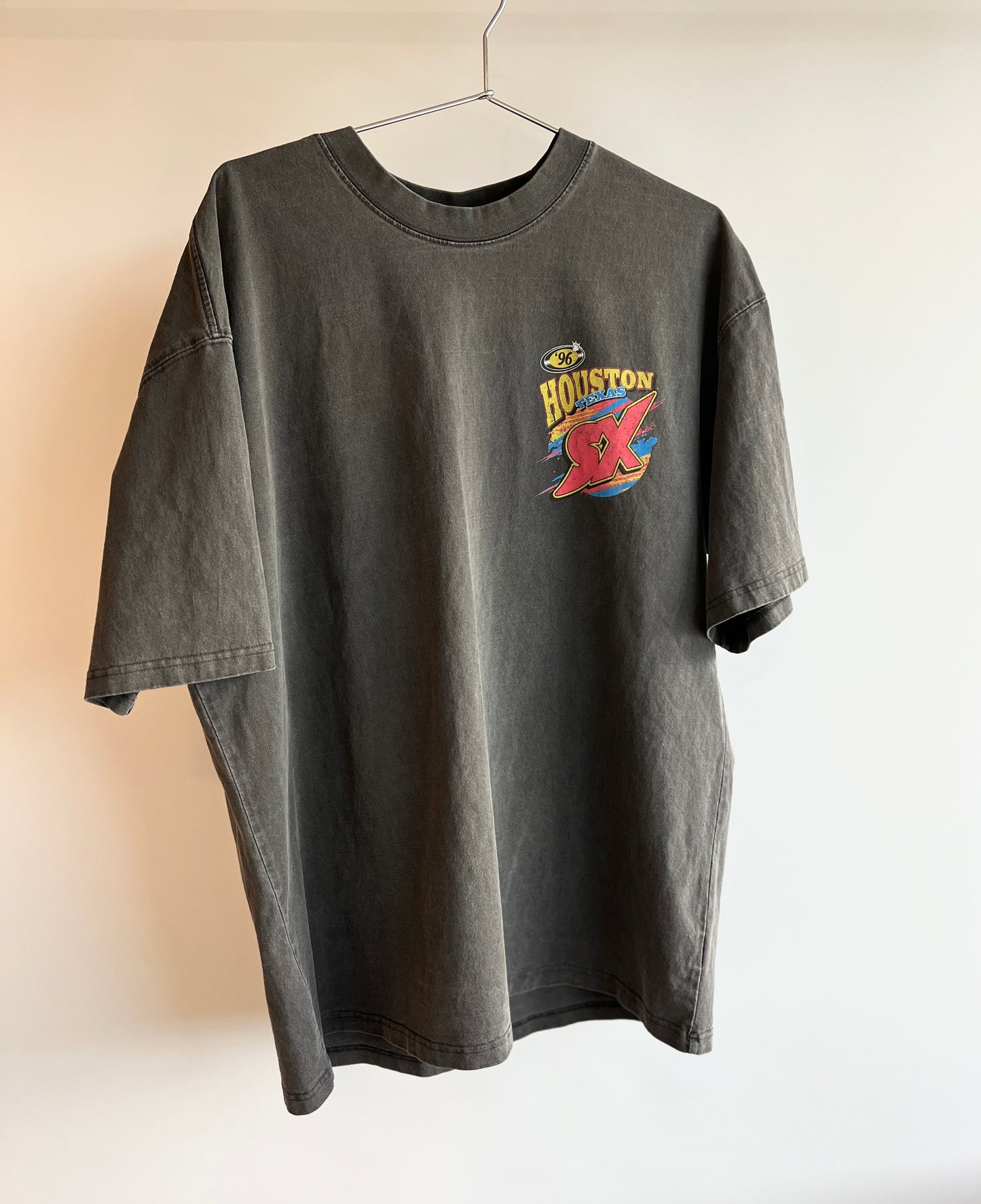 '96 Houston Supercross Shirt - 285 GSM, Oversized, Washed