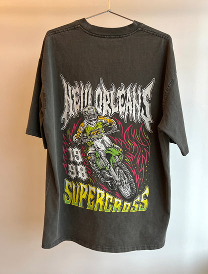 '98 New Orleans Supercross Shirt - 285 GSM, Oversized, Washed