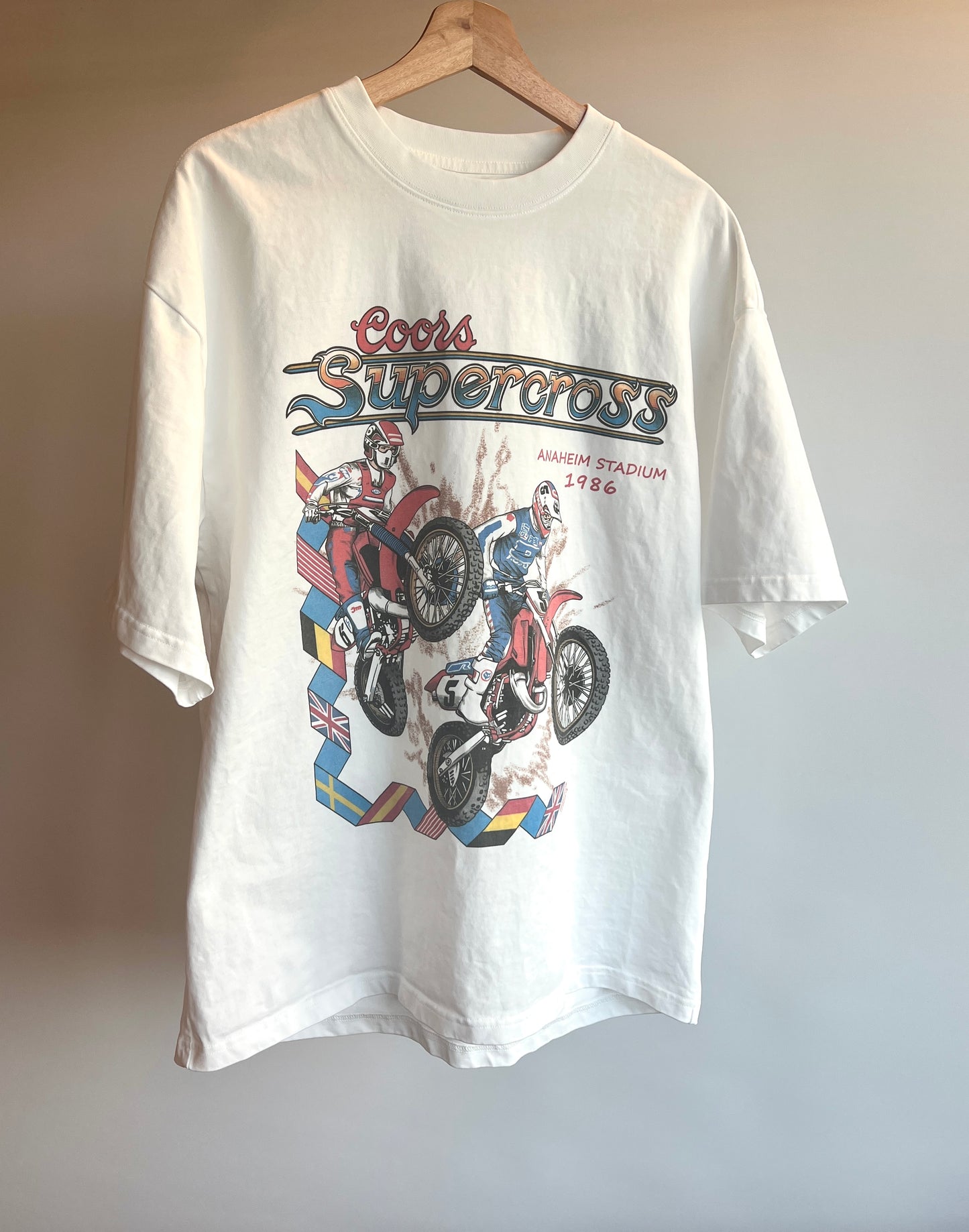 '86 Anaheim Supercross Shirt - 280 GSM, Loose-Fit