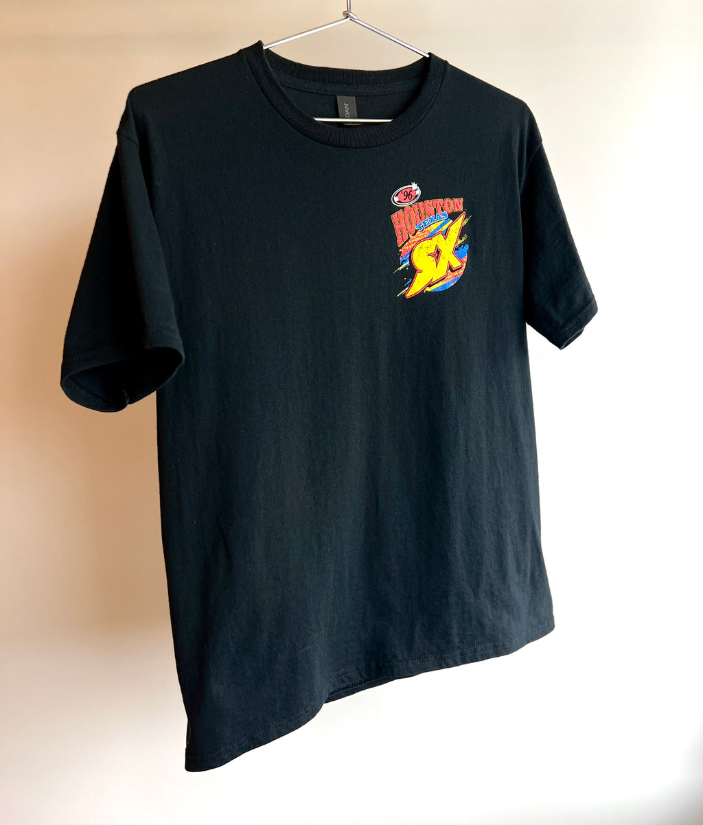 Kids Jeremy McGrath t shirt in black color.