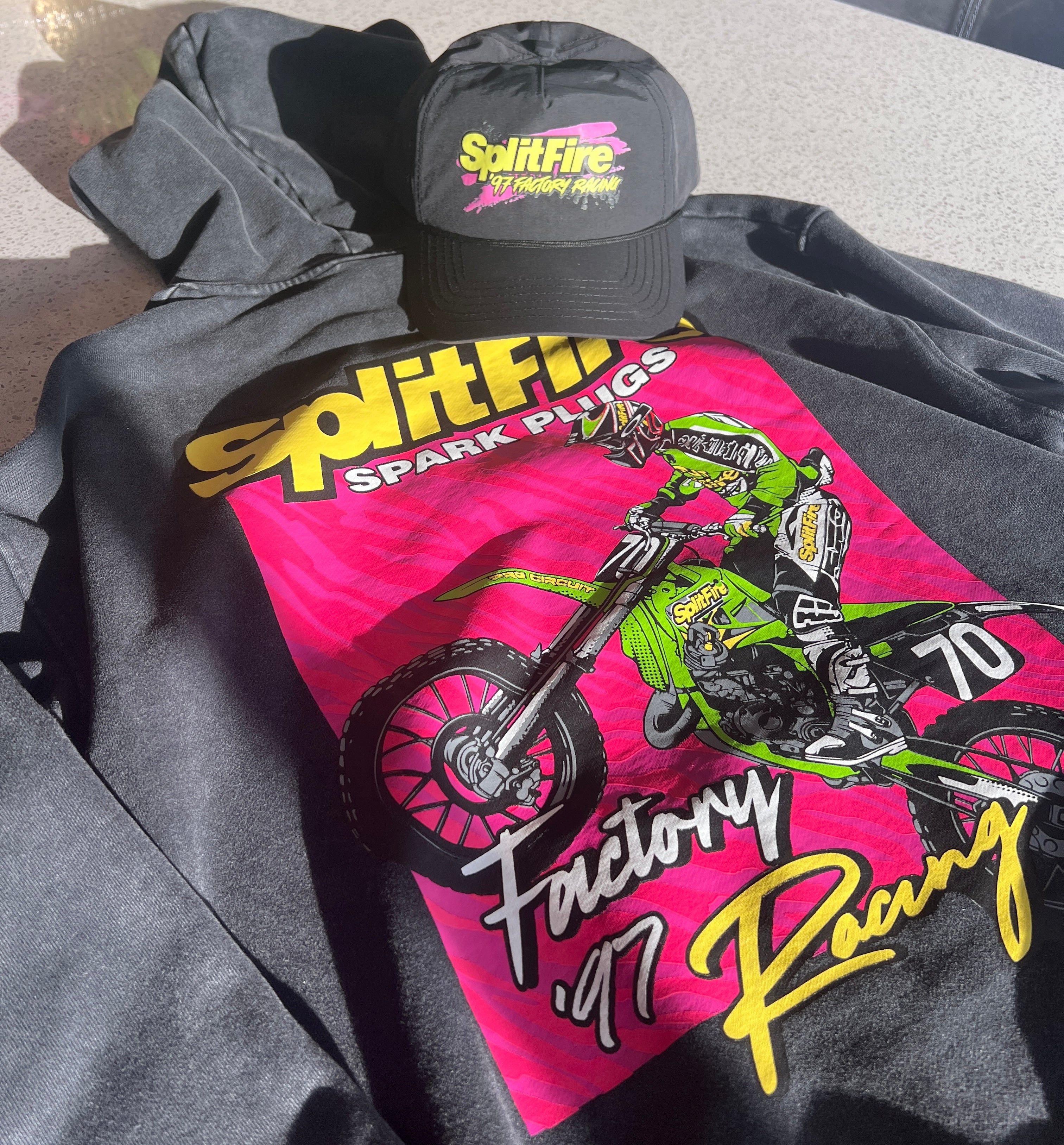 Ricky Carmichael Splitfire Kawasaki vintage hoodie.