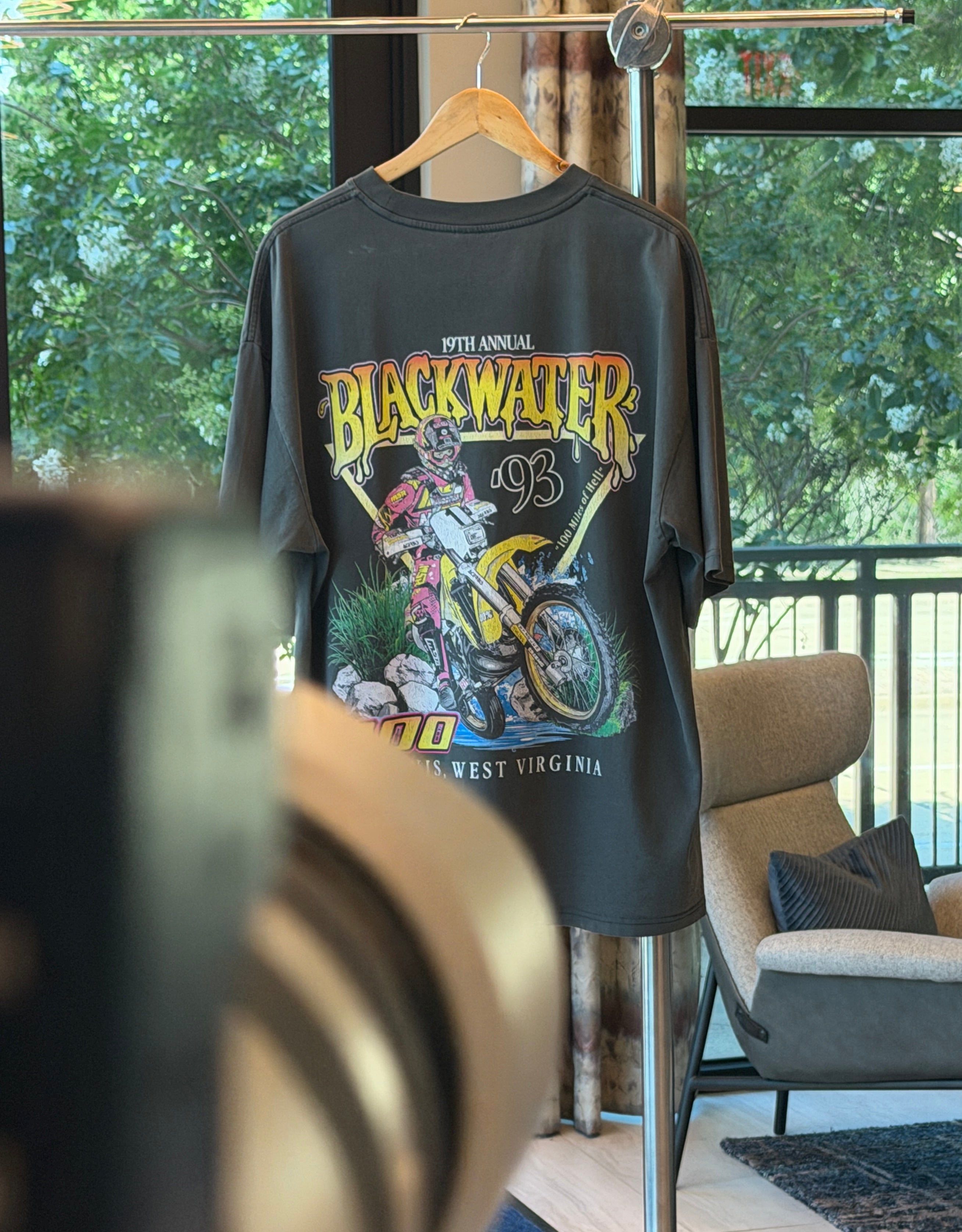 Davis, West Virginia Blackwater 100 motorcycle racing shirt