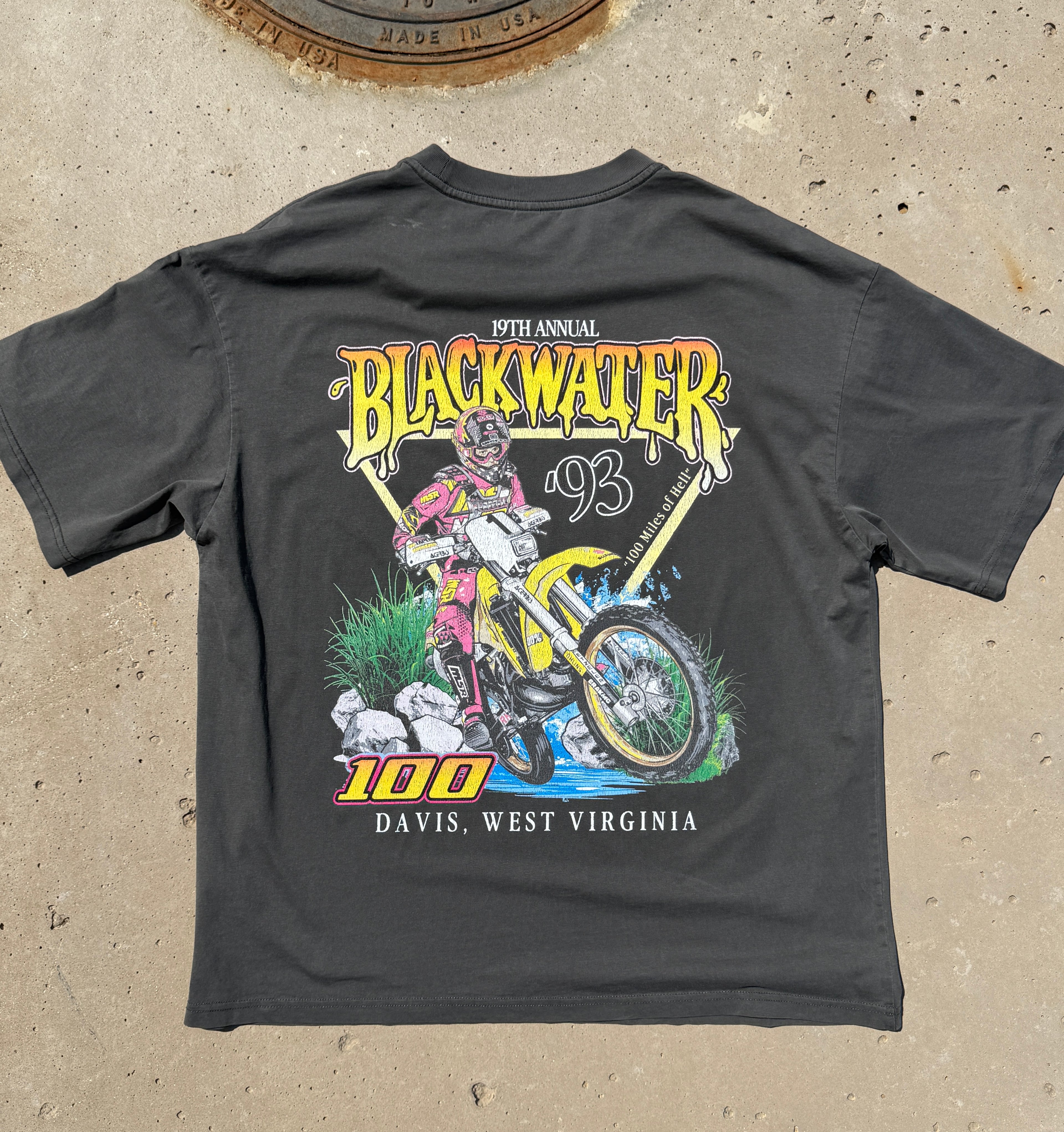 Vintage 1993 blackwater 100 racing shirt