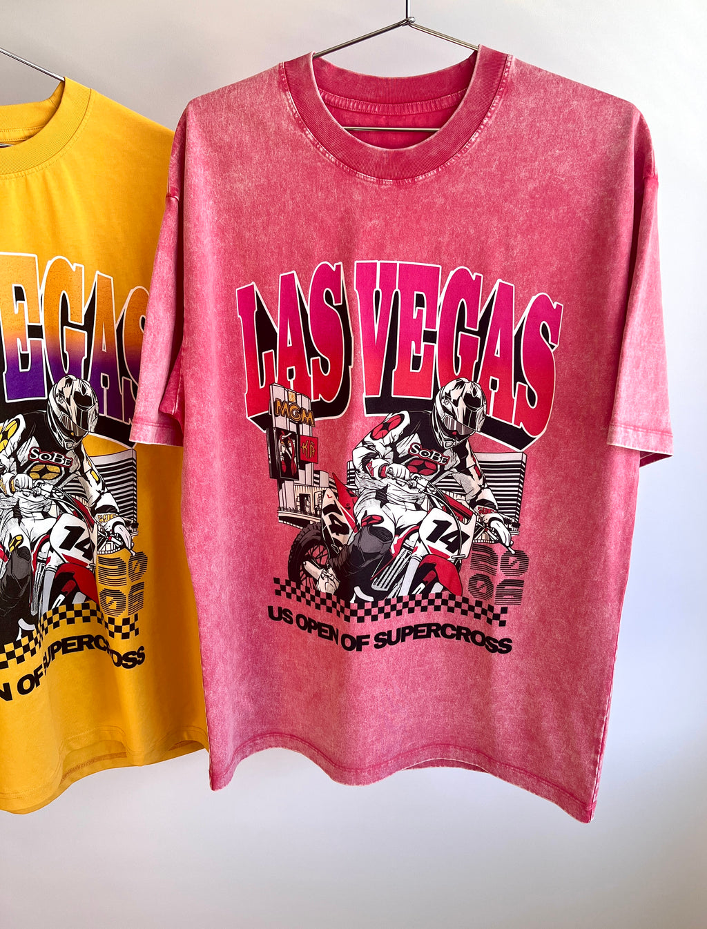 Women's Supercross shirt in purple color.