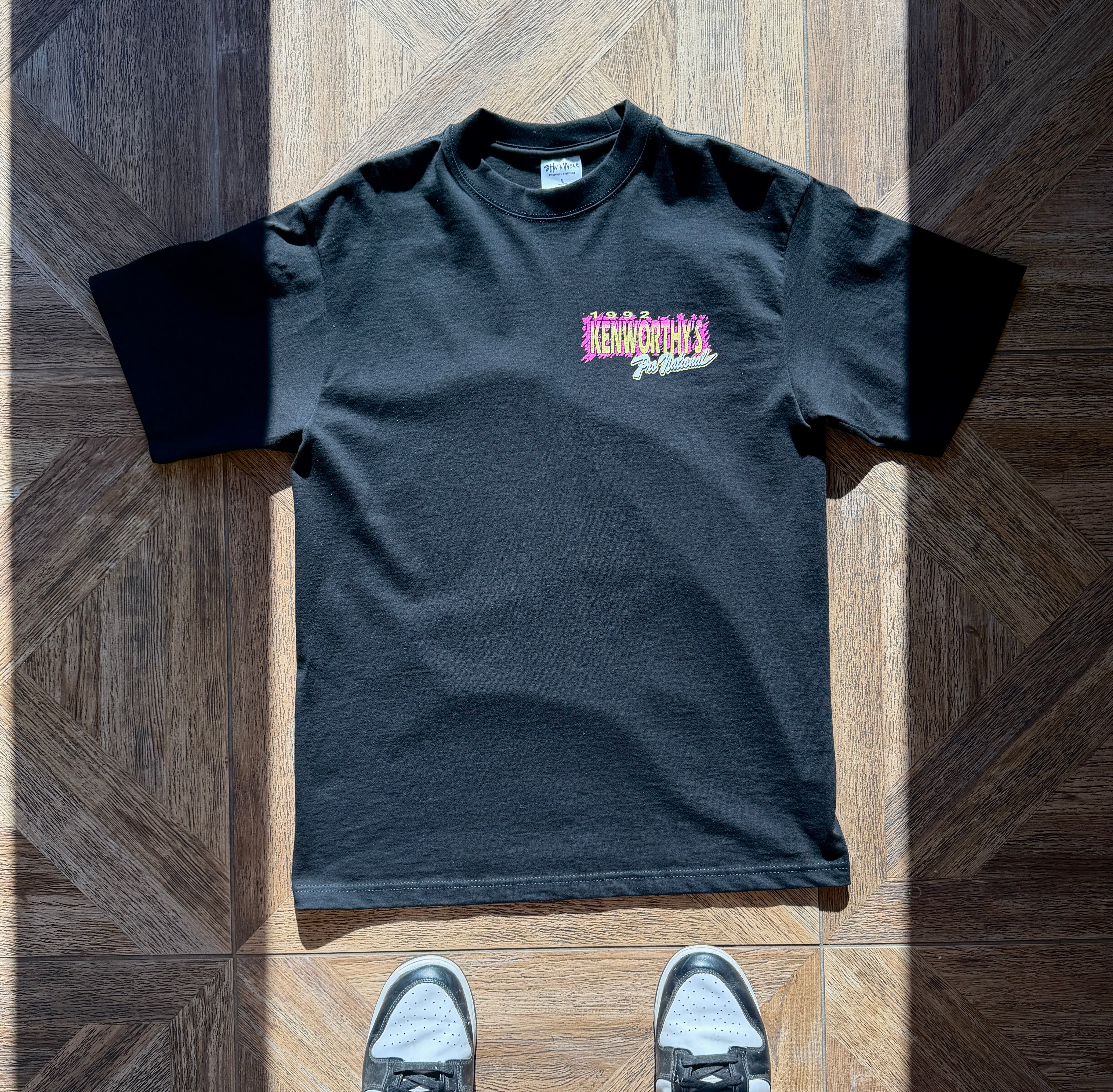 A vintage motocross racing shirt featuring the 1992 Troy Motocross National race.