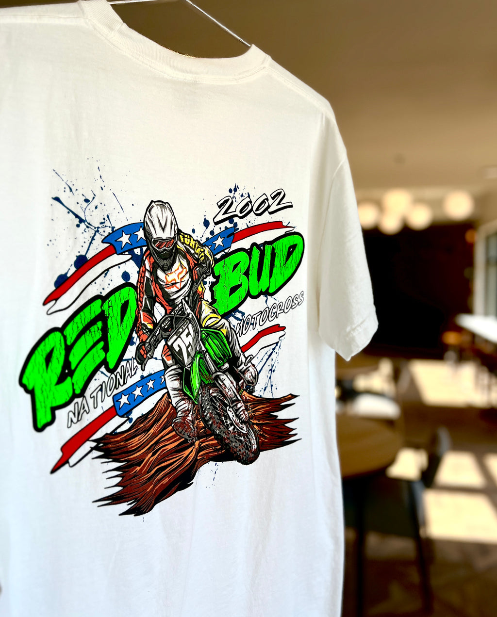 James Stewart racing shirt.