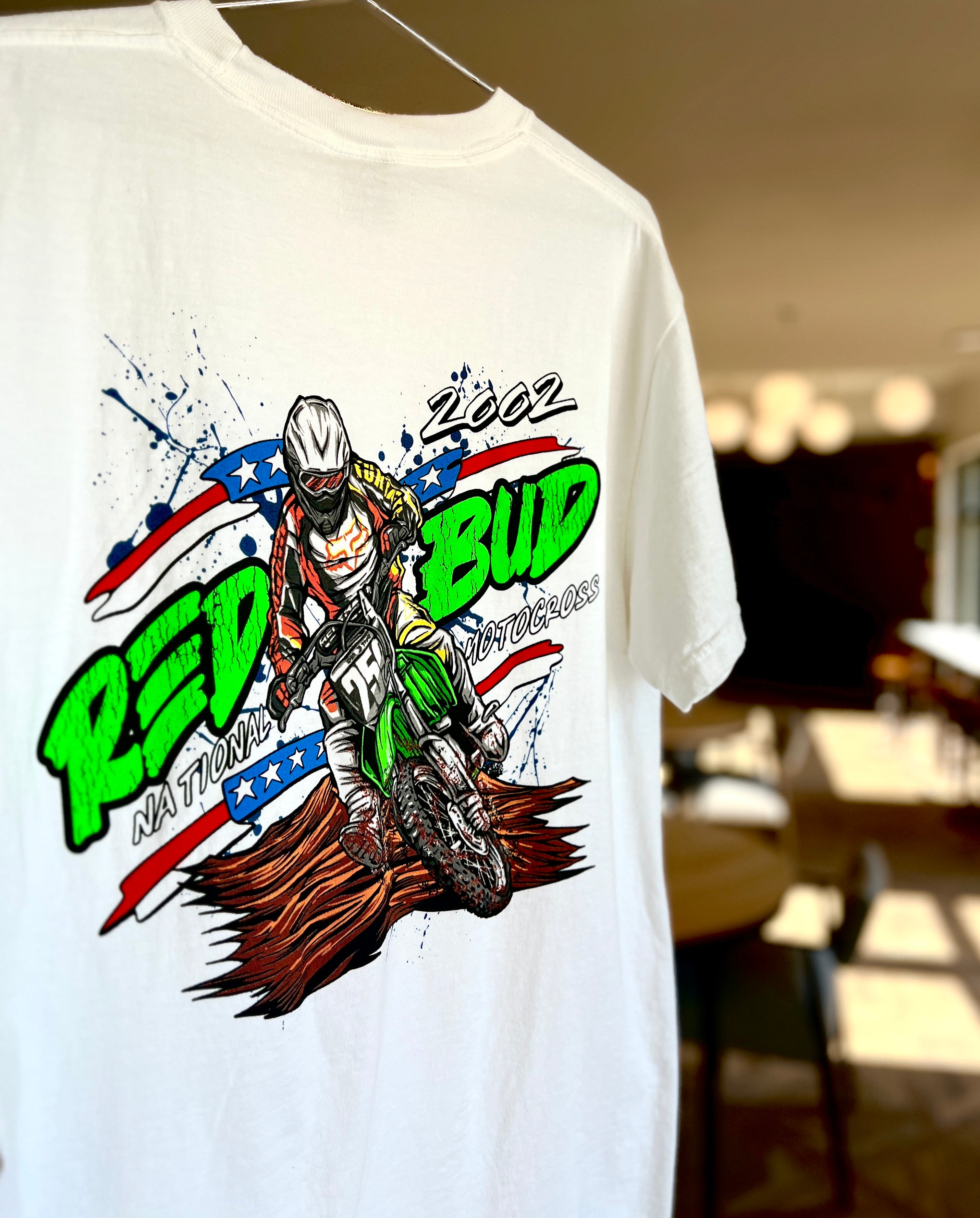 James Stewart racing shirt.