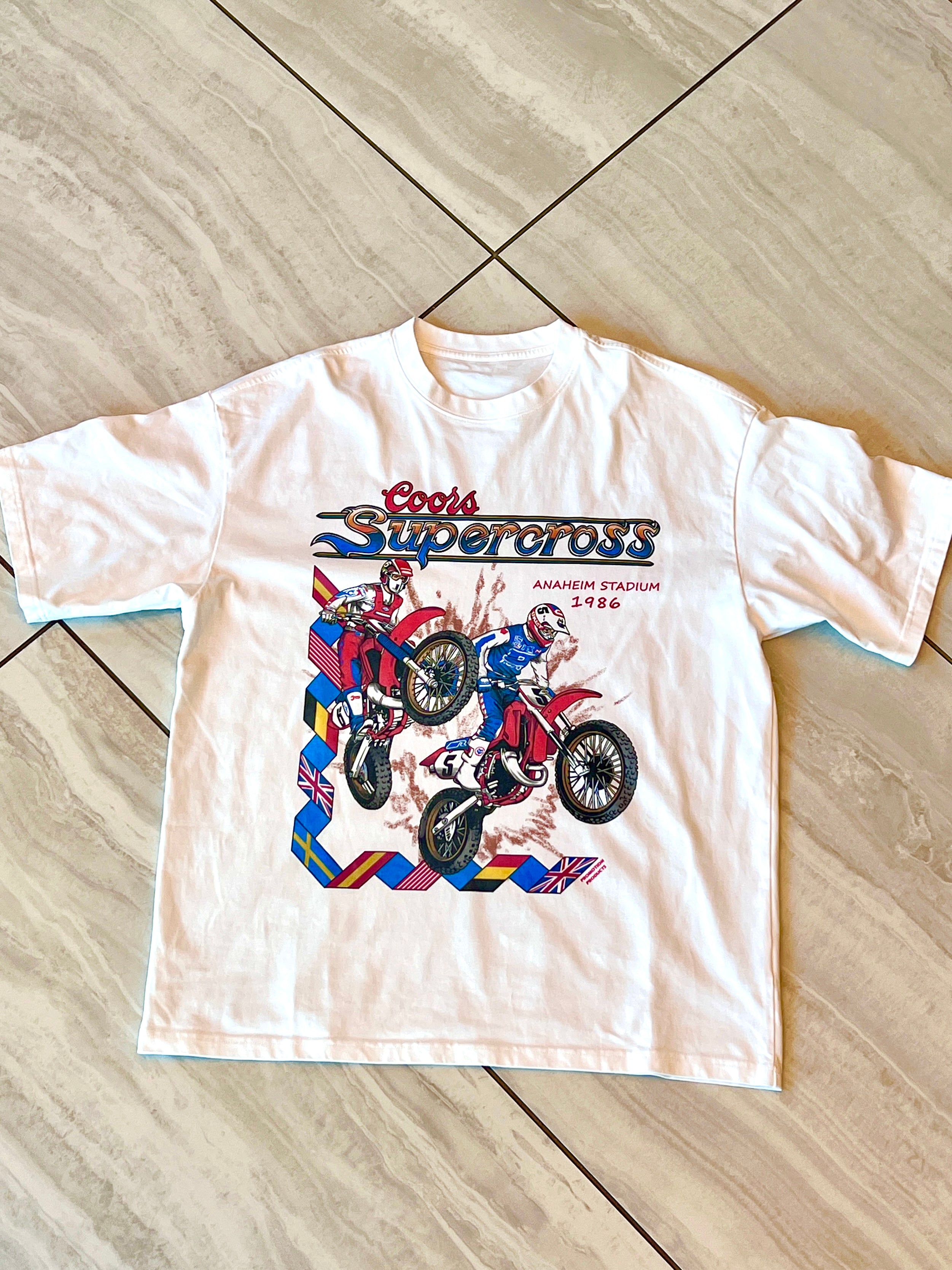 1986 Coors Supercross retro racing shirt.
