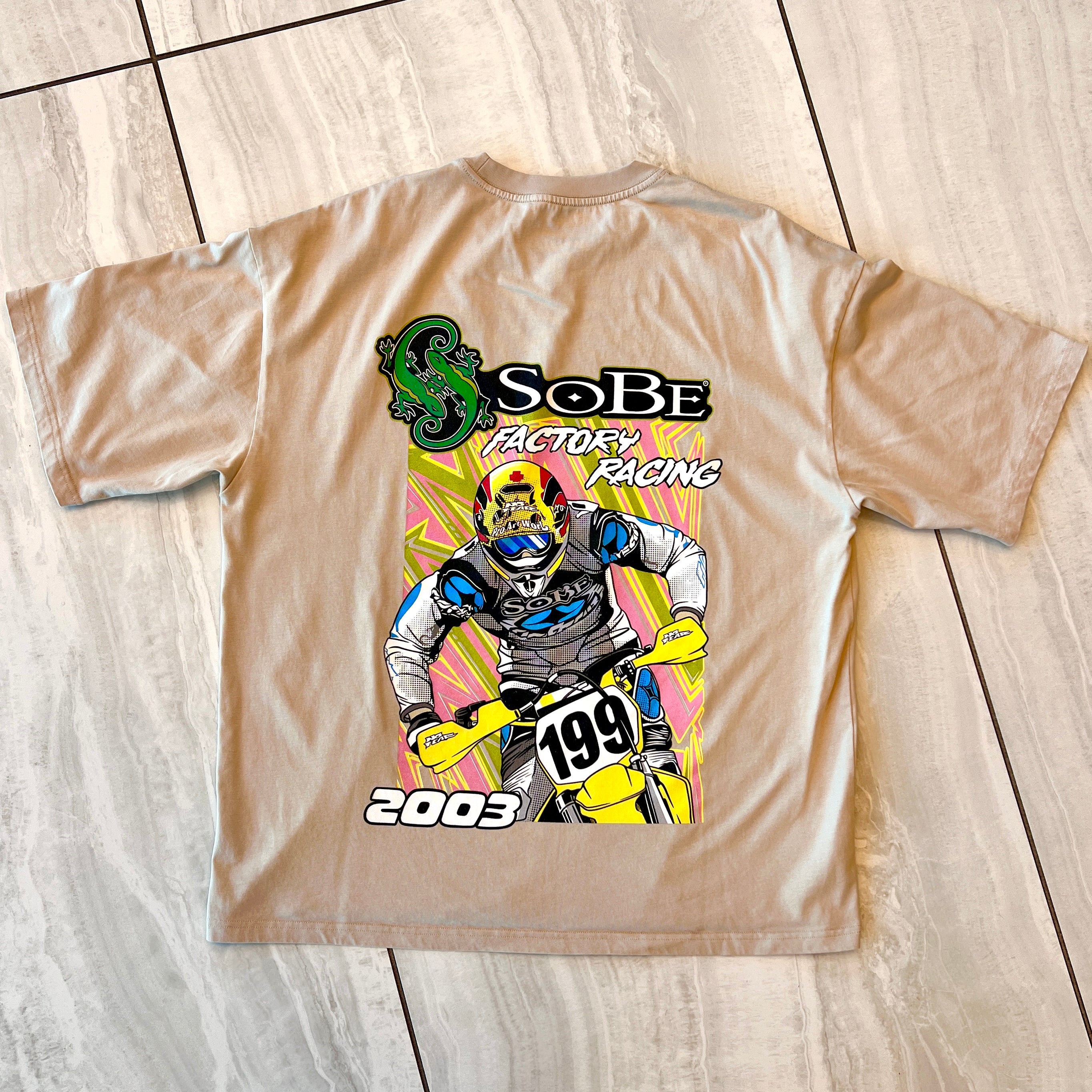 03 SOBE Factory Racing Shirt - 240 GSM, Loose-Fit – White Knuckle