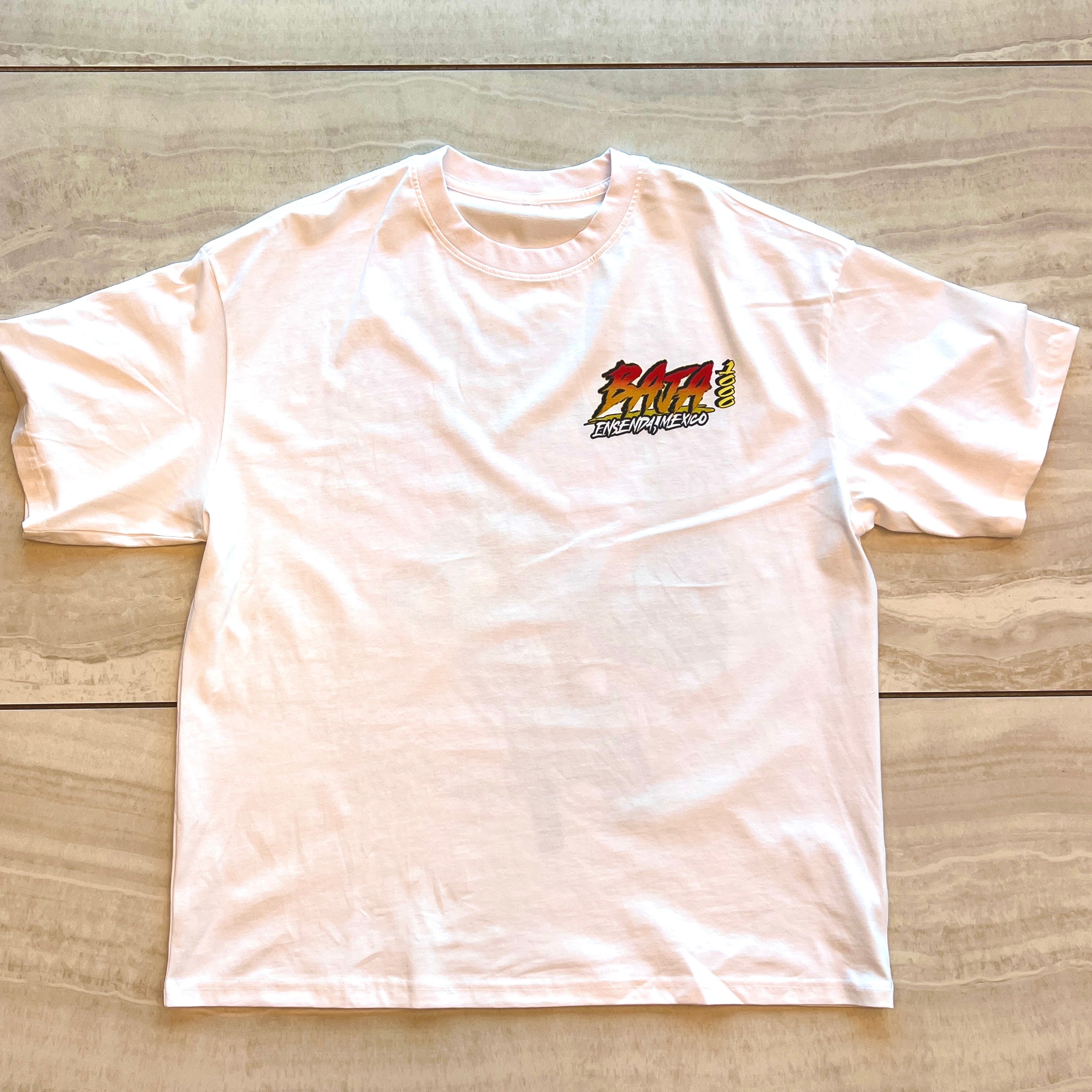 Baja 1000 retro shirt in white color.