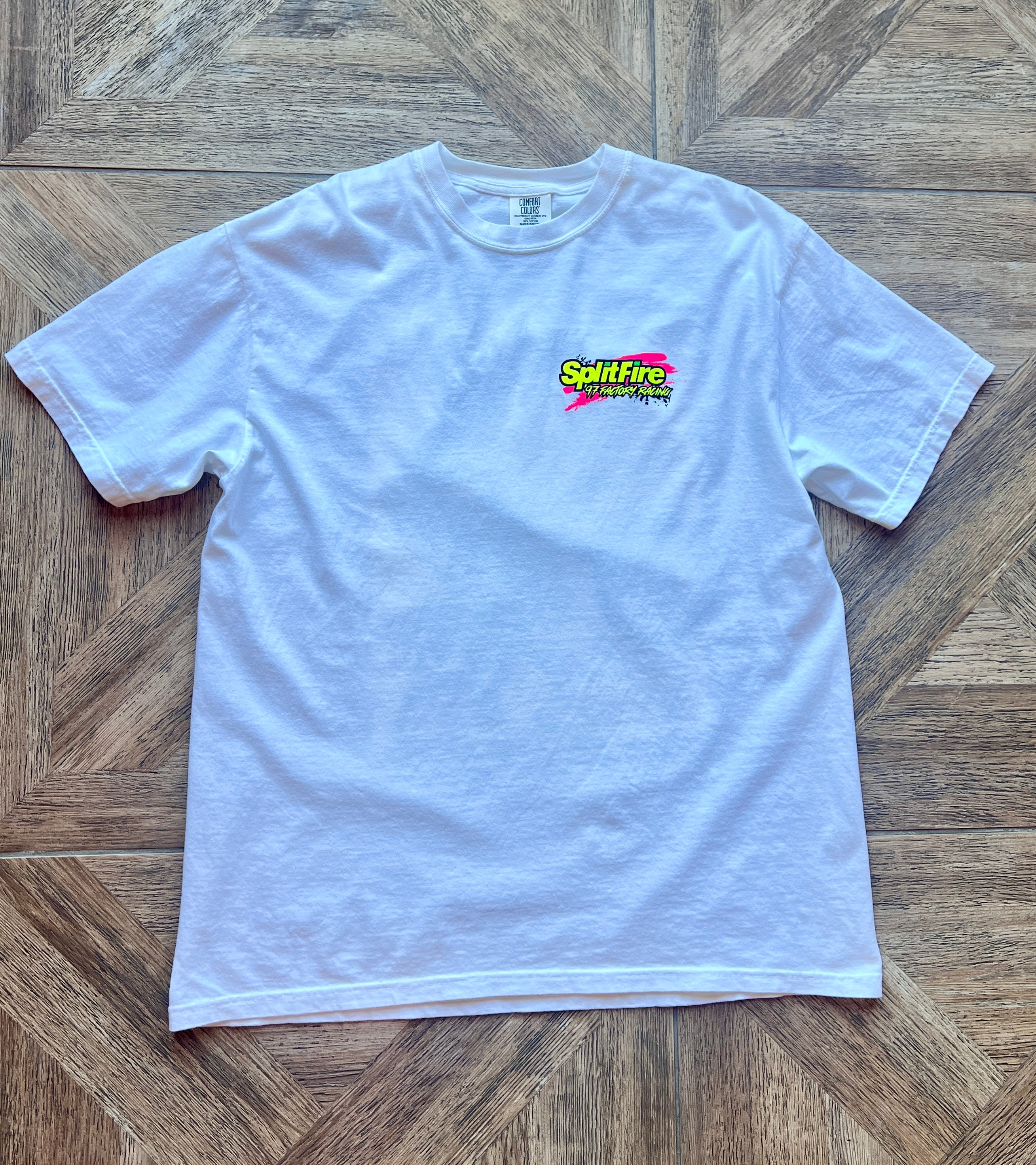 Splitfire spark plugs shirt.