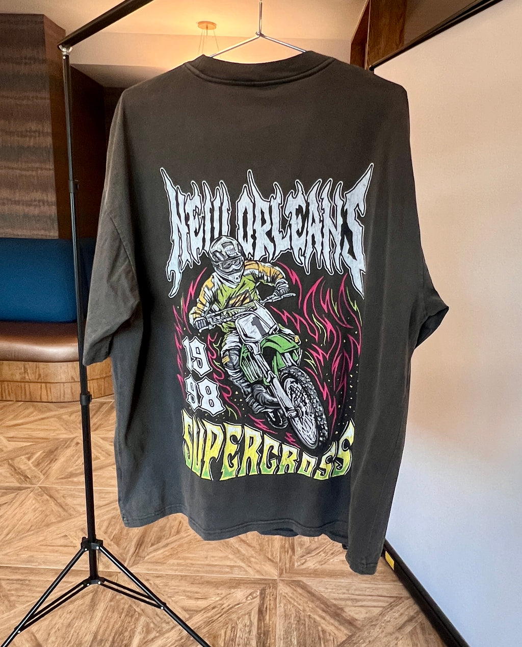 Vintage kawasaki supercross racing t shirt