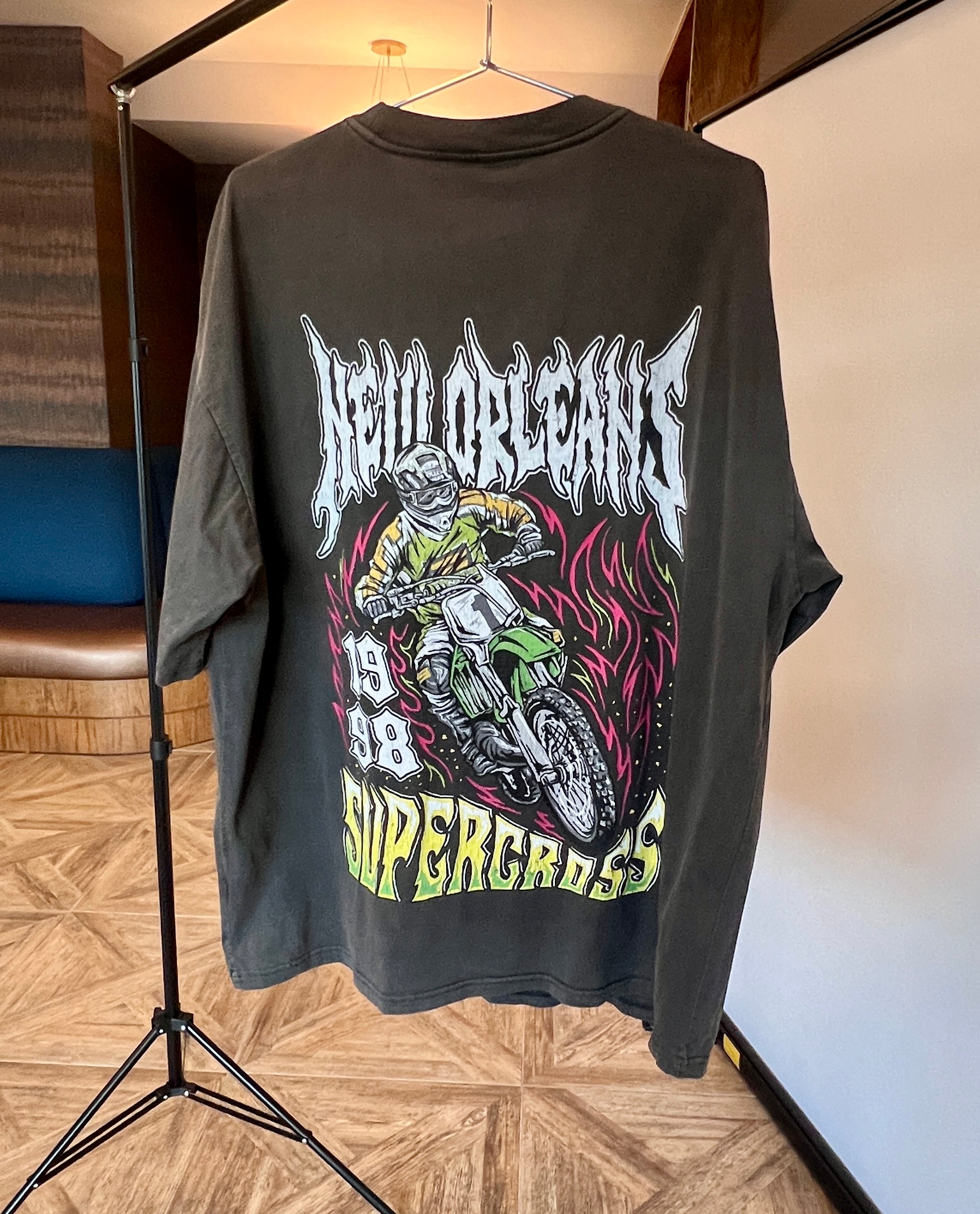 Vintage kawasaki supercross racing t shirt