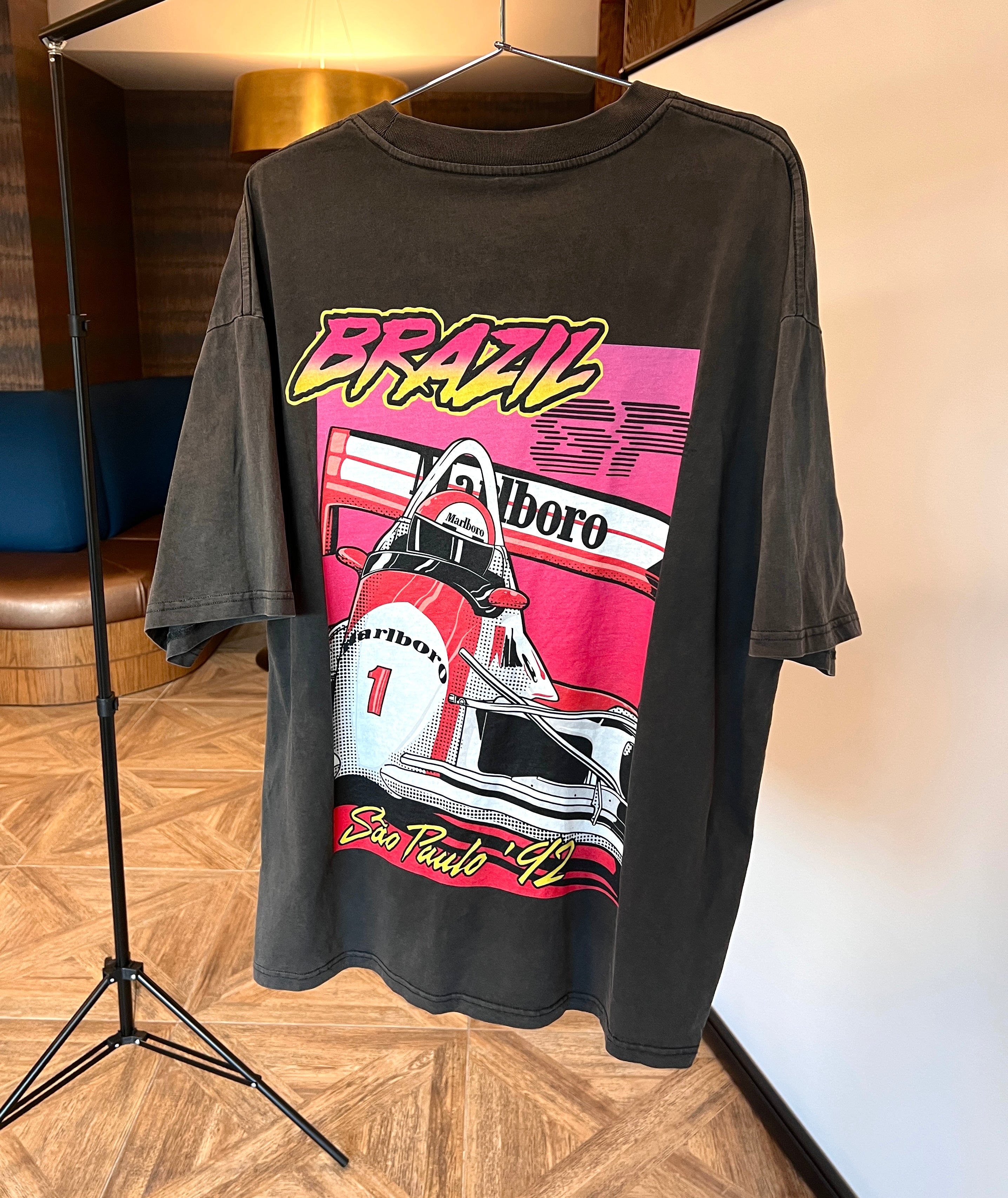 Vintage style Brazil formula one shirt