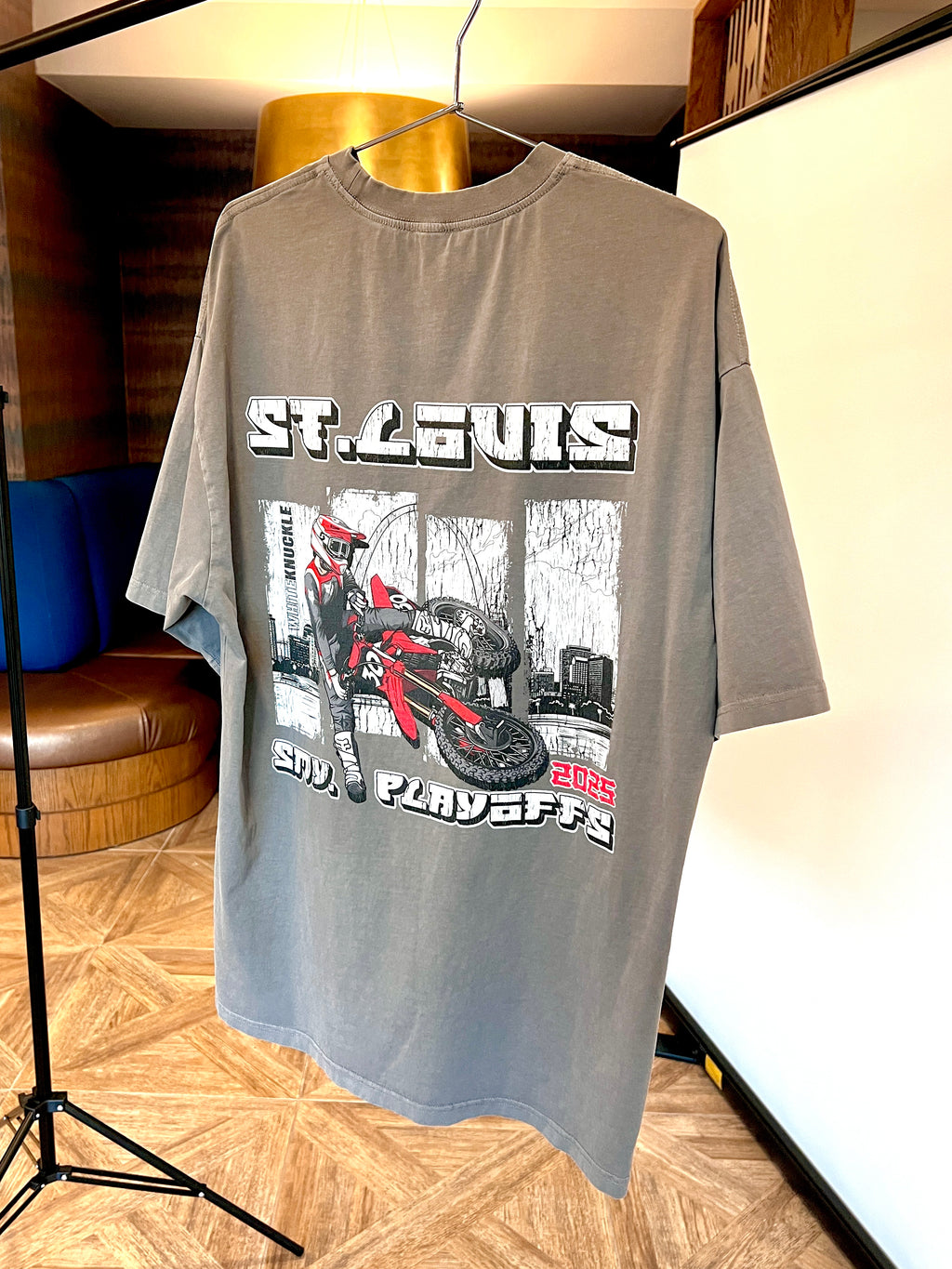 Gray color jo shimoda t shirt.
