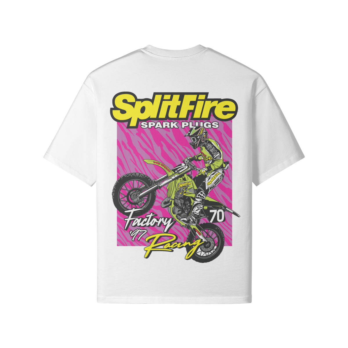 '97 Splitfire Factory Racing Shirt- 195 GSM, Loose-Fit