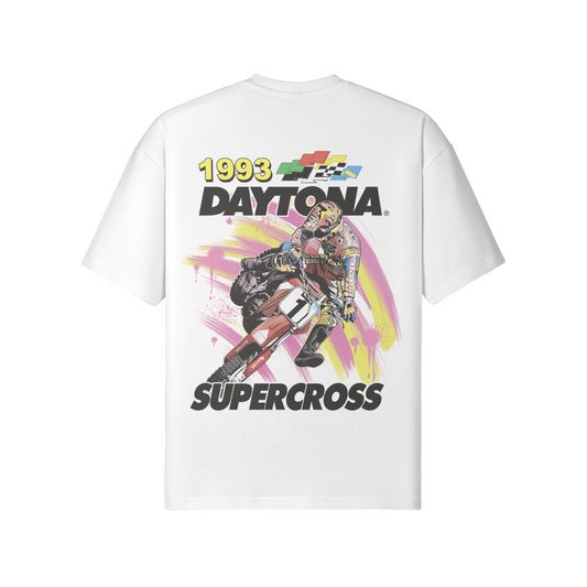 '93 Daytona Supercross Shirt - 195 GSM, Loose-Fit