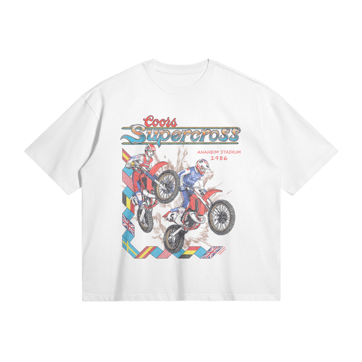 '86 Anaheim Supercross Shirt - 280 GSM, Loose-Fit