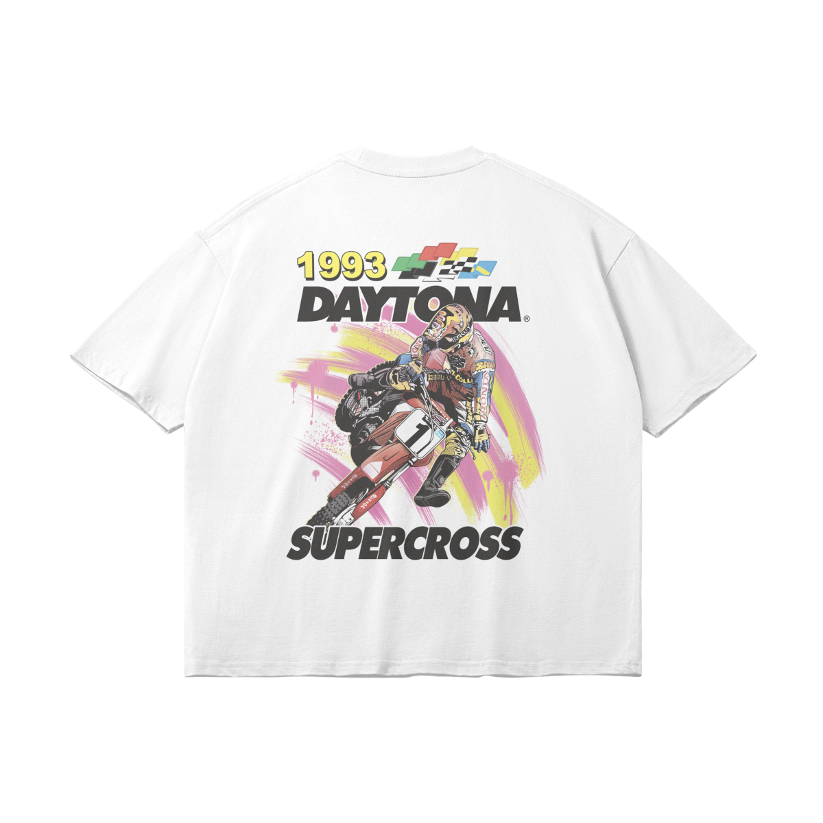 '93 Daytona Supercross Shirt - 240 GSM, Loose-Fit