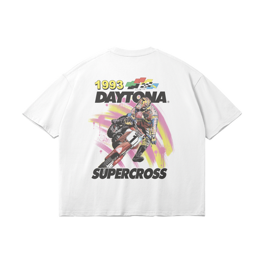 '93 Daytona Supercross Shirt - 240 GSM, Loose-Fit