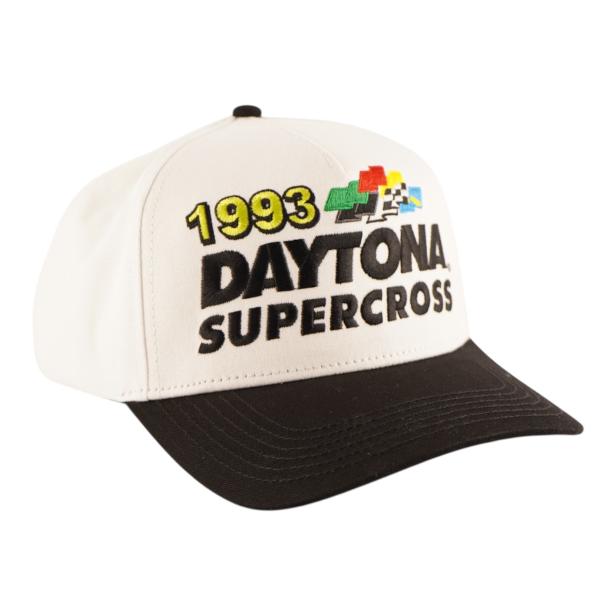 93 Daytona Supercross A-Frame Hat - White – White Knuckle Studios
