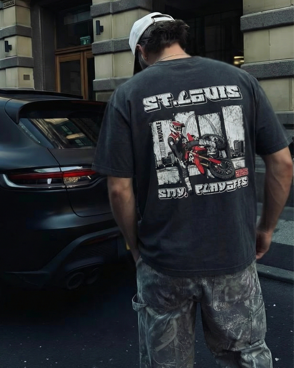 '25 SMX Playoffs St. Louis - 210 GSM, Washed, Loose Fit